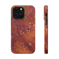 Amber Surge MagSafe iPhone Case – Abstract Art Design, Shockproof for iPhone 14–17 Pro & Pro Max