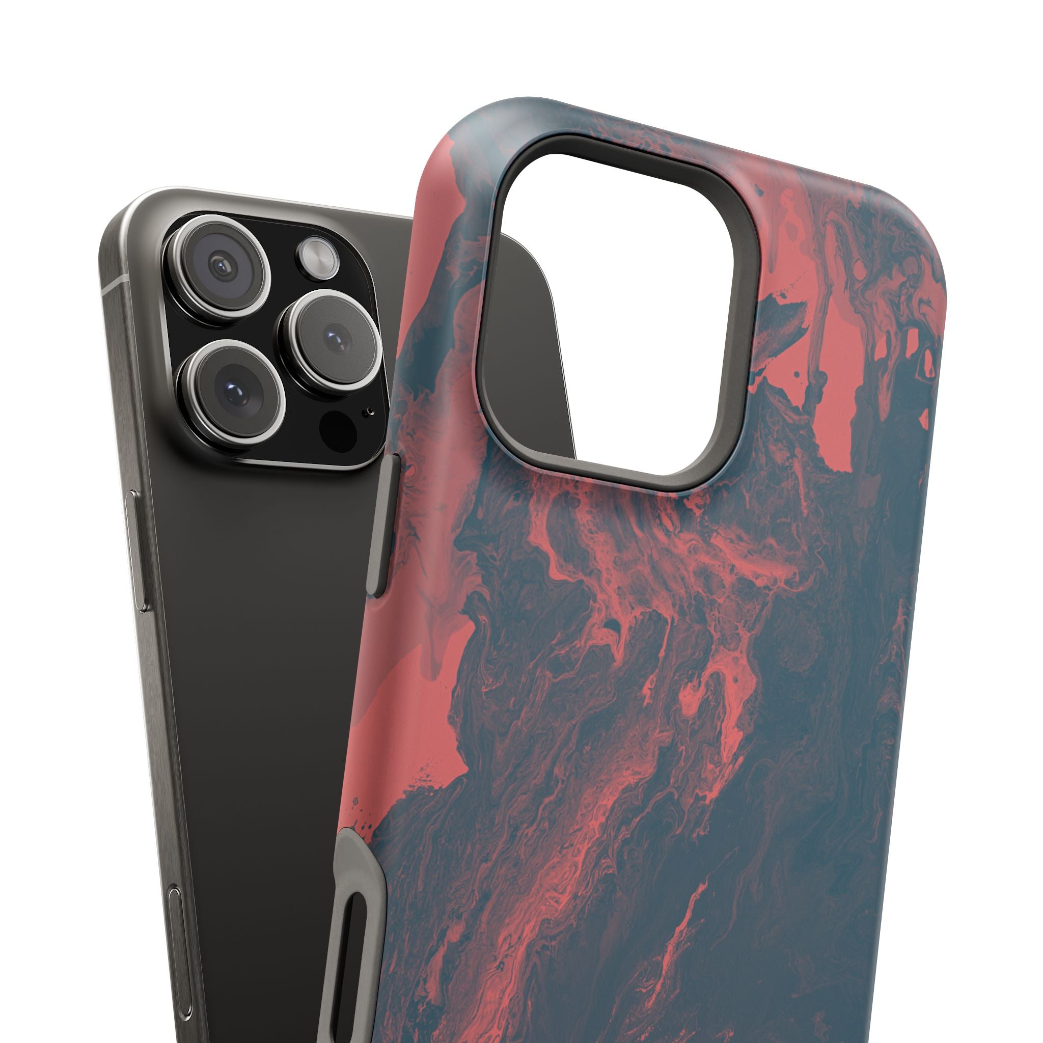 Eclipse Collapse X MagSafe iPhone Case – Abstract Art Design, Shockproof for iPhone 14–17 Pro & Pro Max