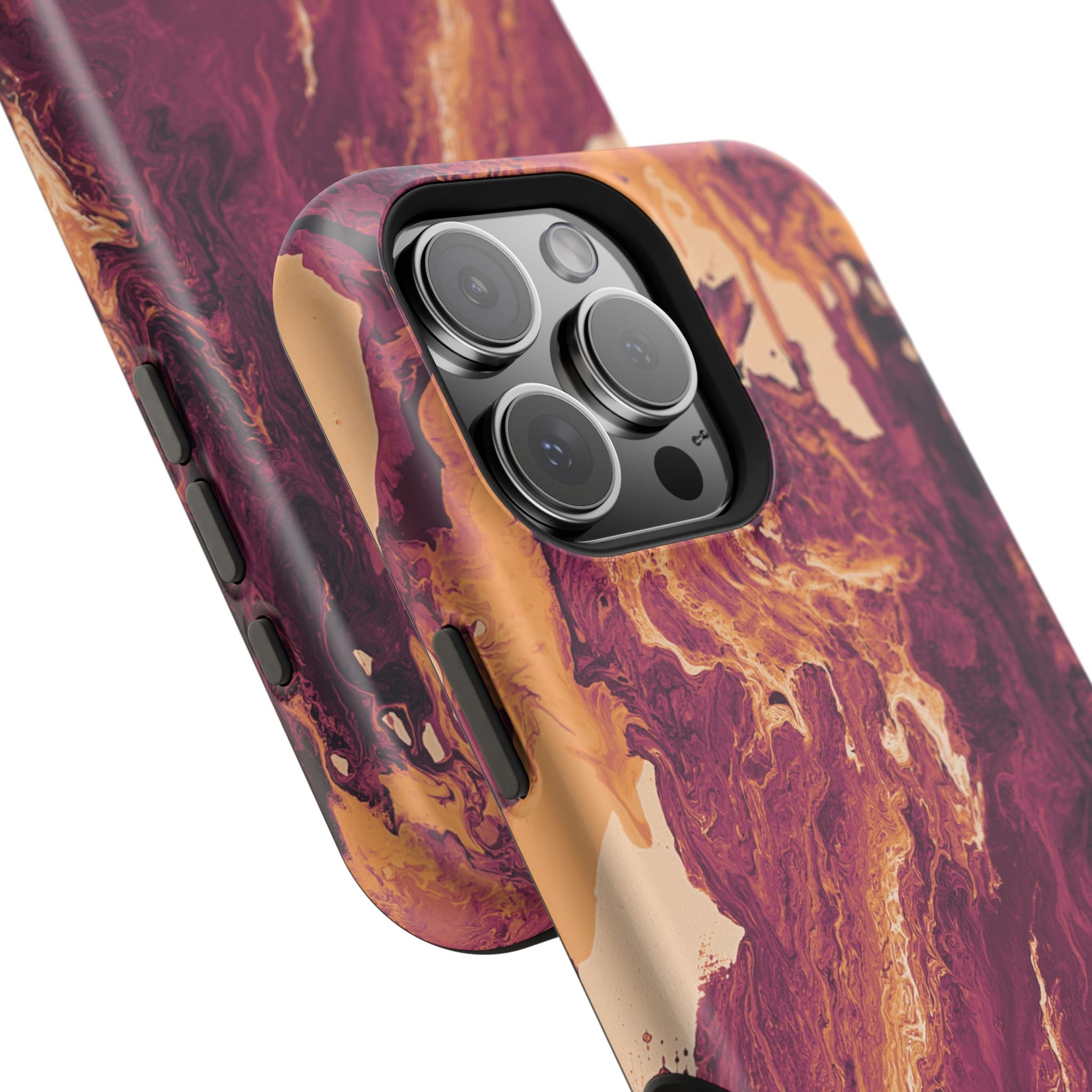 Sunburst Collapse X MagSafe iPhone Case – Abstract Art Design, Shockproof for iPhone 14–17 Pro & Pro Max