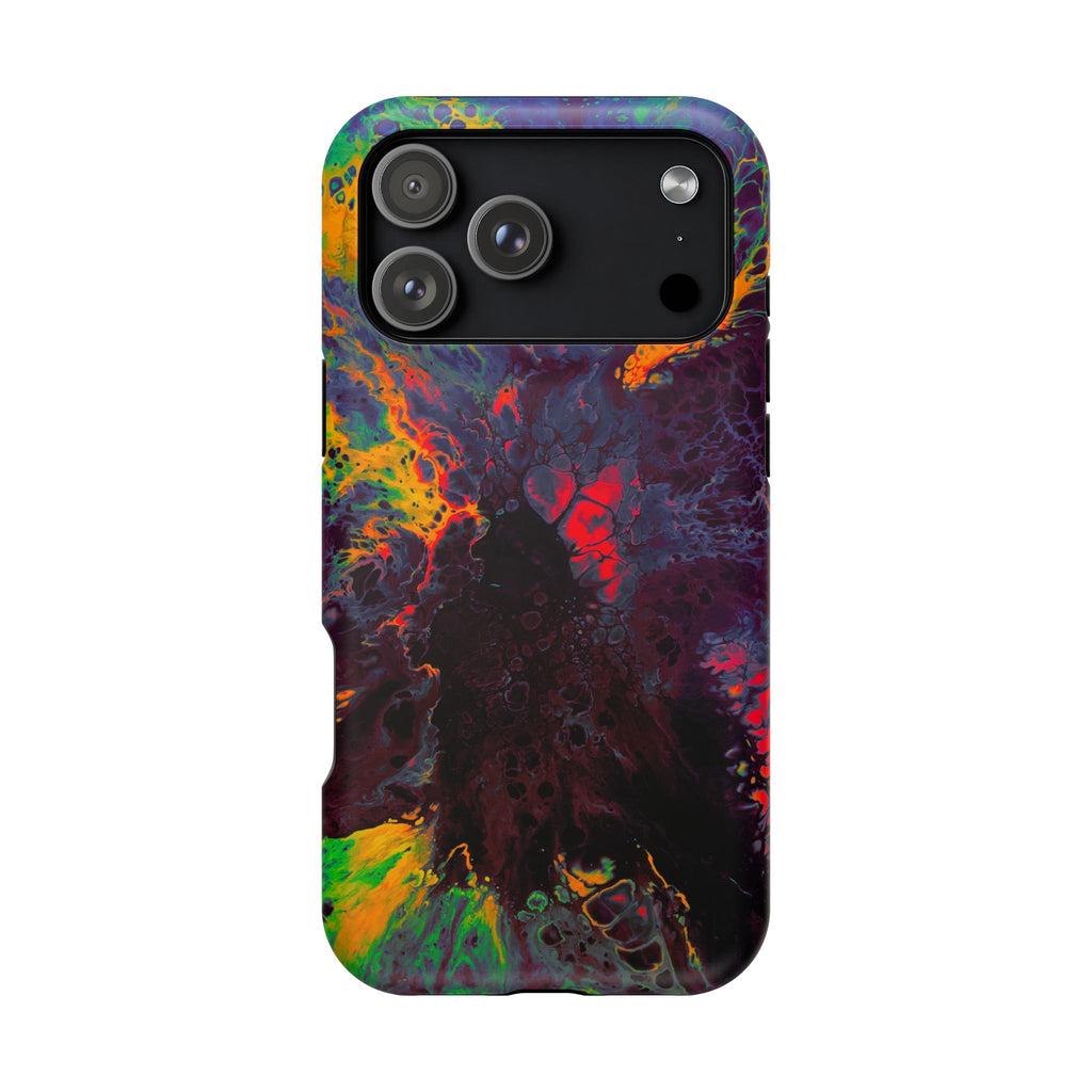 Fusion Collapse MagSafe iPhone Case – Abstract Art Design, Shockproof for iPhone 14–17 Pro & Pro Max