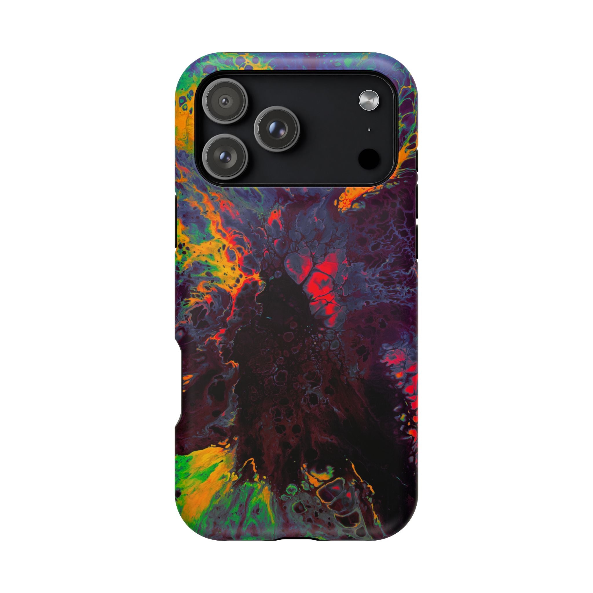 Fusion Collapse MagSafe iPhone Case – Abstract Art Design, Shockproof for iPhone 14–17 Pro & Pro Max