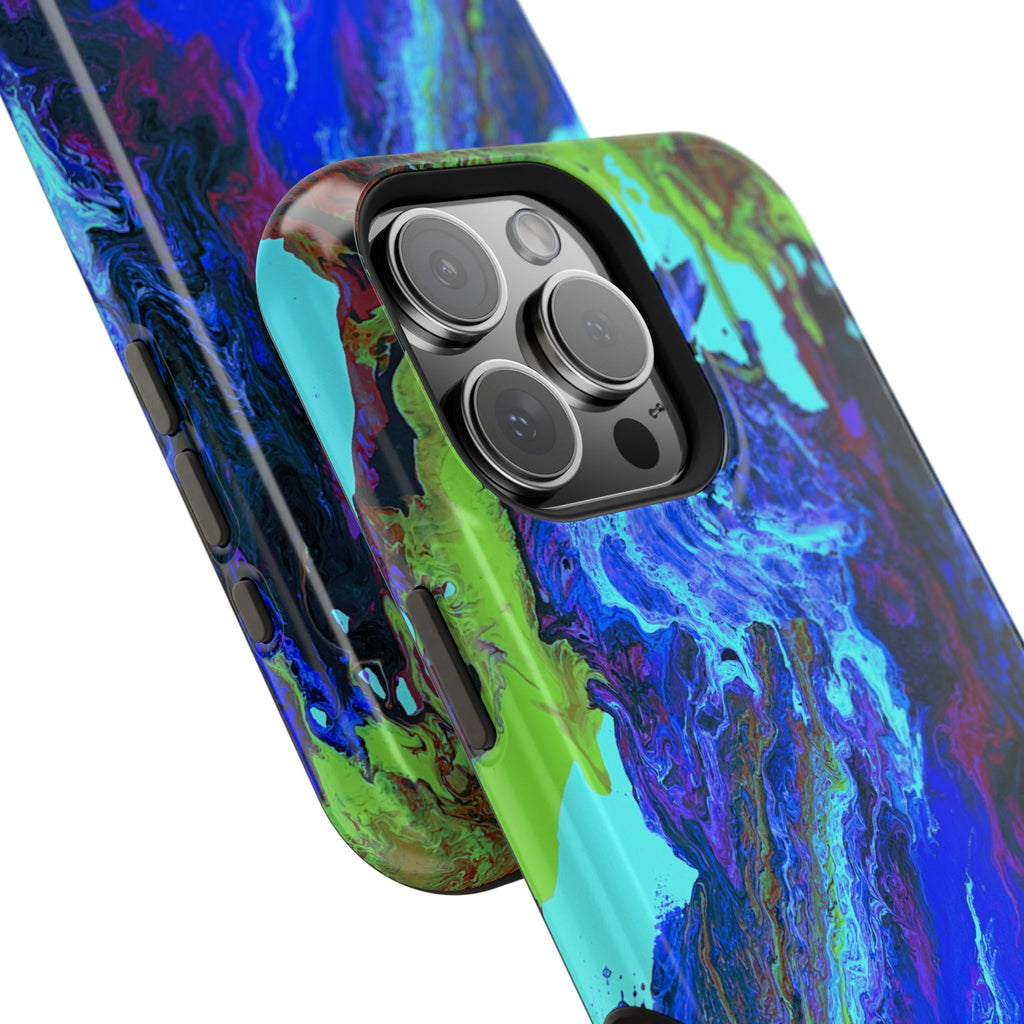 Glacial Core X MagSafe iPhone Case – Abstract Art Design, Shockproof for iPhone 14–17 Pro & Pro Max