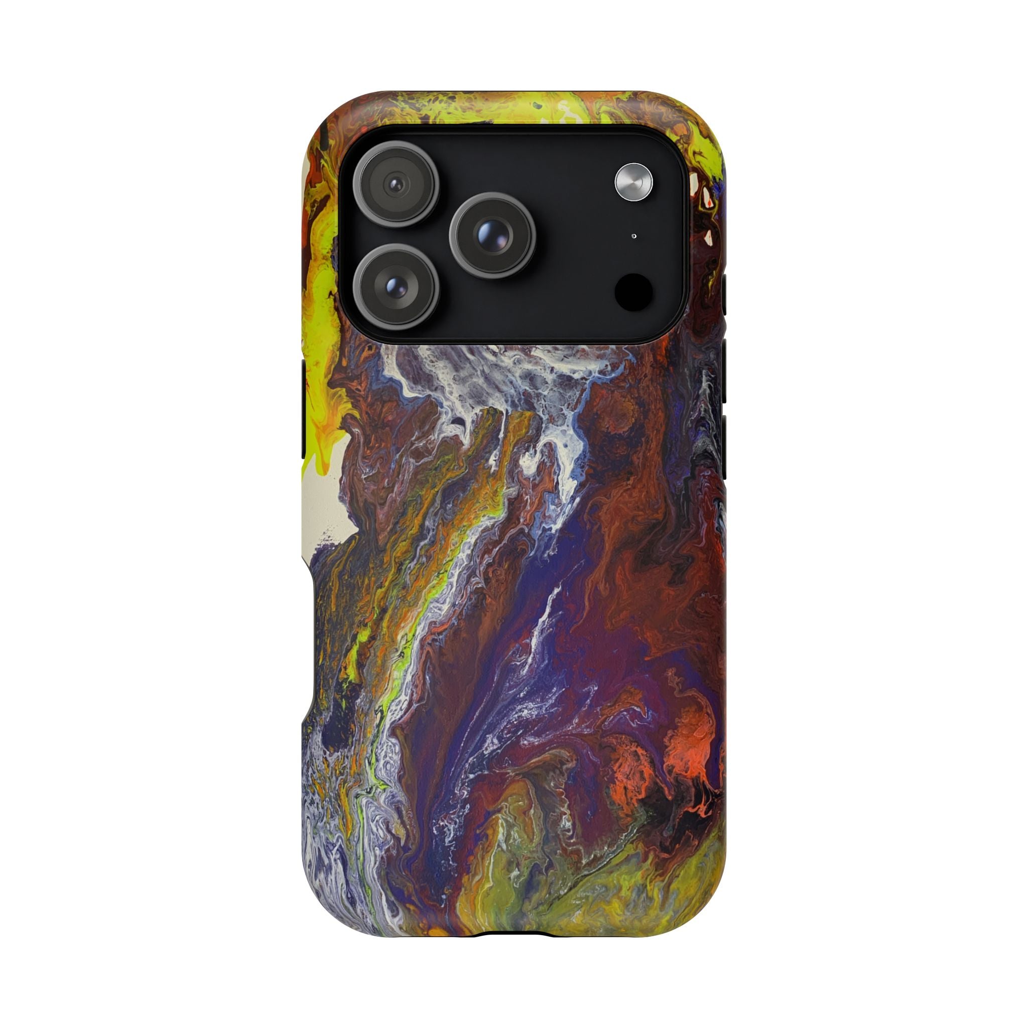 Lightwave Distortion X MagSafe iPhone Case – Abstract Art Design, Shockproof for iPhone 14–17 Pro & Pro Max