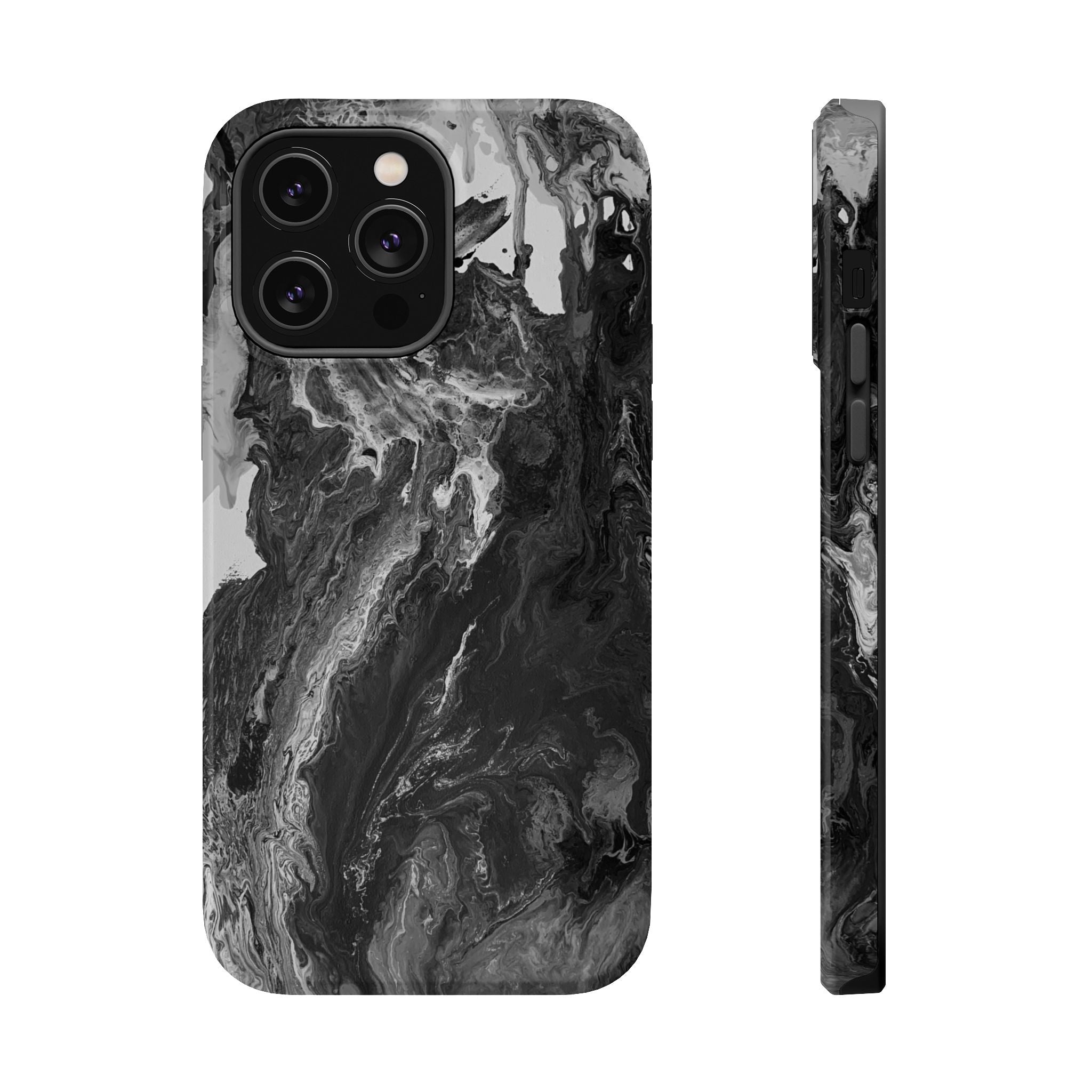 Noir Core X MagSafe iPhone Case – Abstract Art Design, Shockproof for iPhone 14–17 Pro & Pro Max