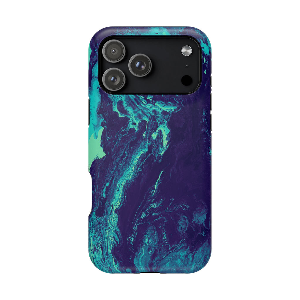 Ocean Collapse X MagSafe iPhone Case – Abstract Art Design, Shockproof for iPhone 14–17 Pro & Pro Max