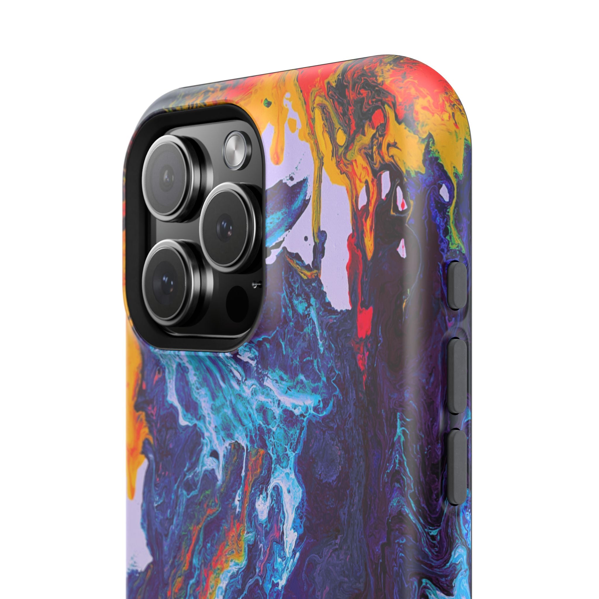 Wave Distortion X MagSafe iPhone Case – Abstract Art Design, Shockproof for iPhone 14–17 Pro & Pro Max
