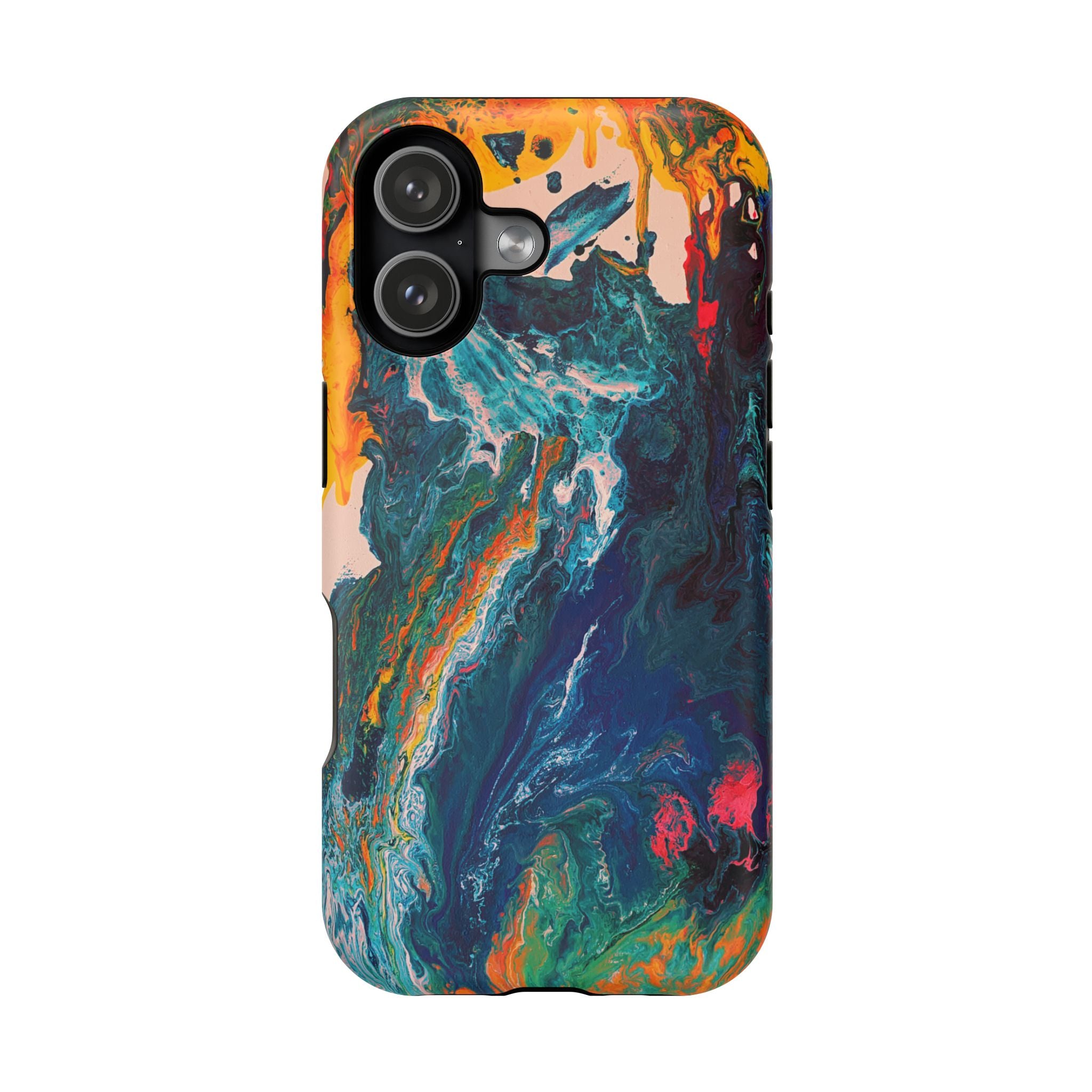 Deepcore Flow X MagSafe iPhone Case – Abstract Art Design, Shockproof for iPhone 14–17 Pro & Pro Max