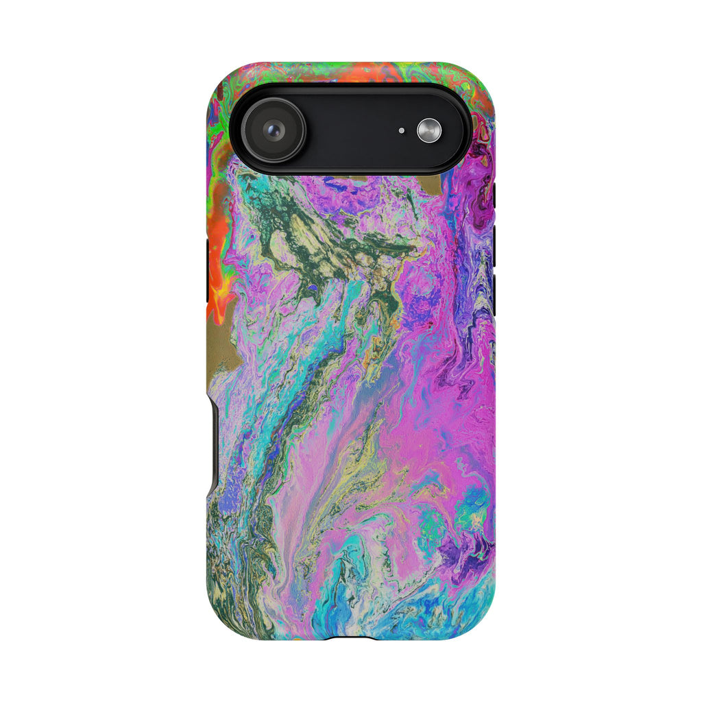 Spectrum Surge X MagSafe iPhone Case – Abstract Art Design, Shockproof for iPhone 14–17 Pro & Pro Max
