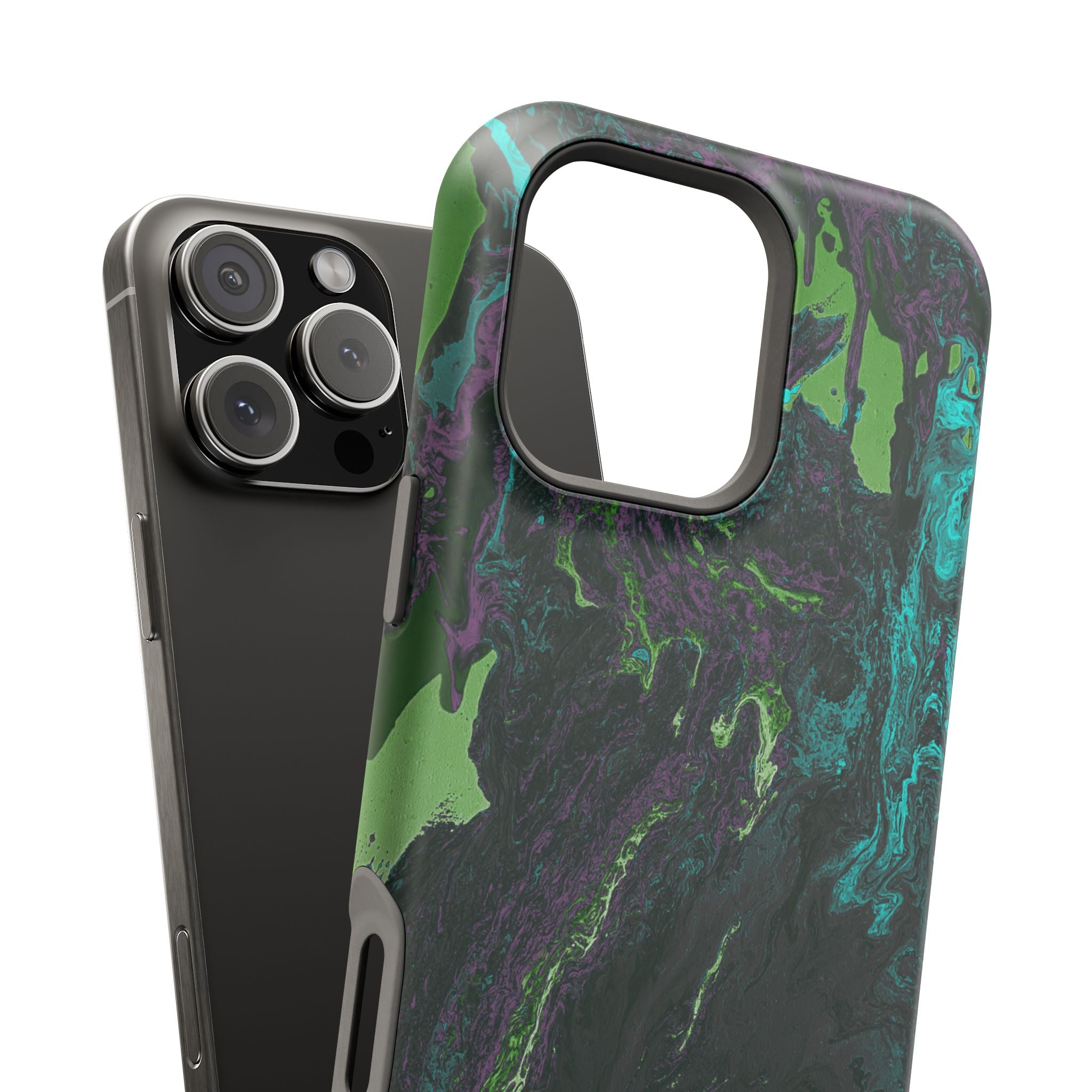 Phantom Surge X MagSafe iPhone Case – Abstract Art Design, Shockproof for iPhone 14–17 Pro & Pro Max