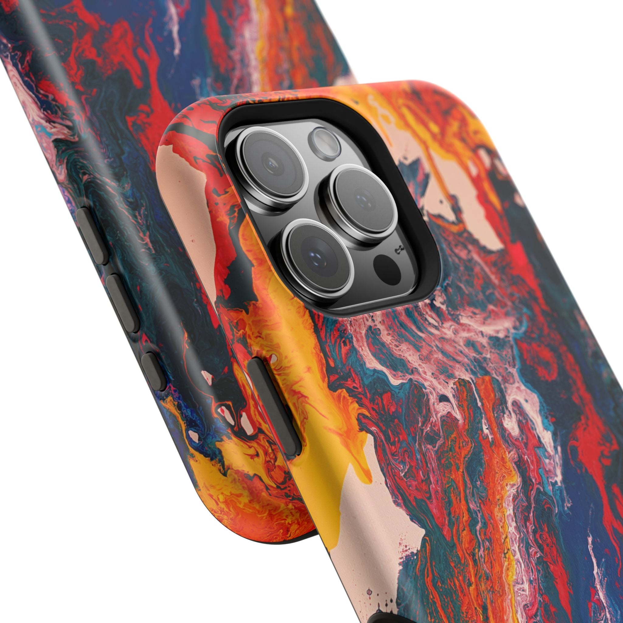 Heatcore X MagSafe iPhone Case – Abstract Art Design, Shockproof for iPhone 14–17 Pro & Pro Max