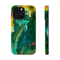 Radioactive Core X MagSafe iPhone Case – Abstract Art Design, Shockproof for iPhone 14–17 Pro & Pro Max