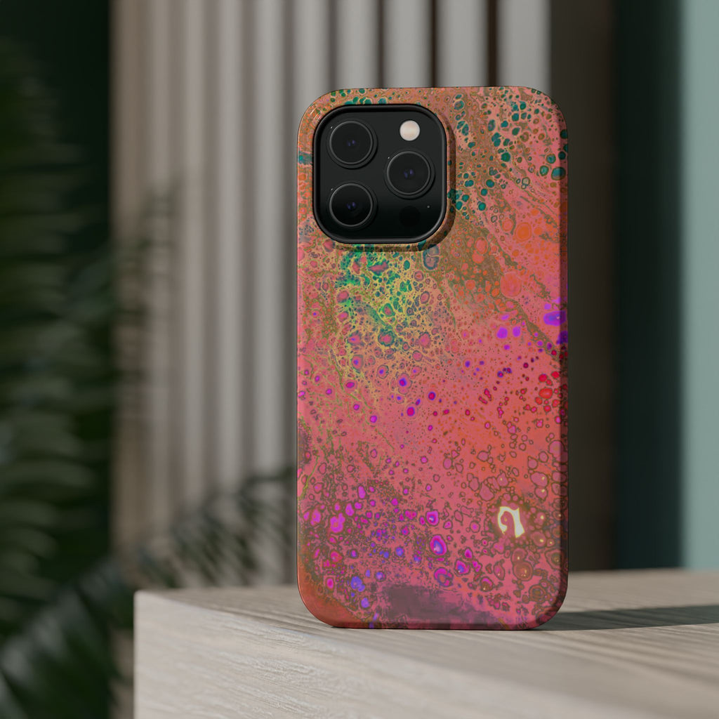 Hypernova Flow MagSafe iPhone Case – Abstract Art Design, Shockproof for iPhone 14–17 Pro & Pro Max