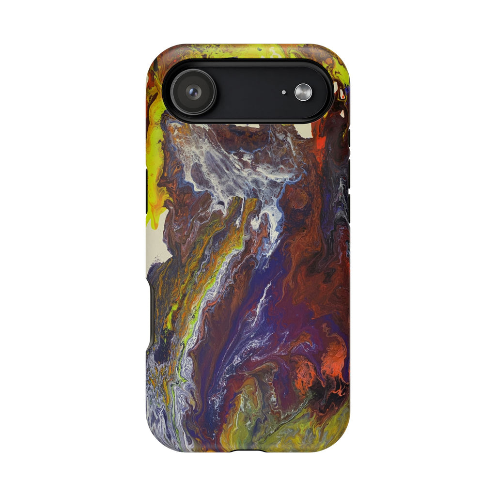 Lightwave Distortion X MagSafe iPhone Case – Abstract Art Design, Shockproof for iPhone 14–17 Pro & Pro Max