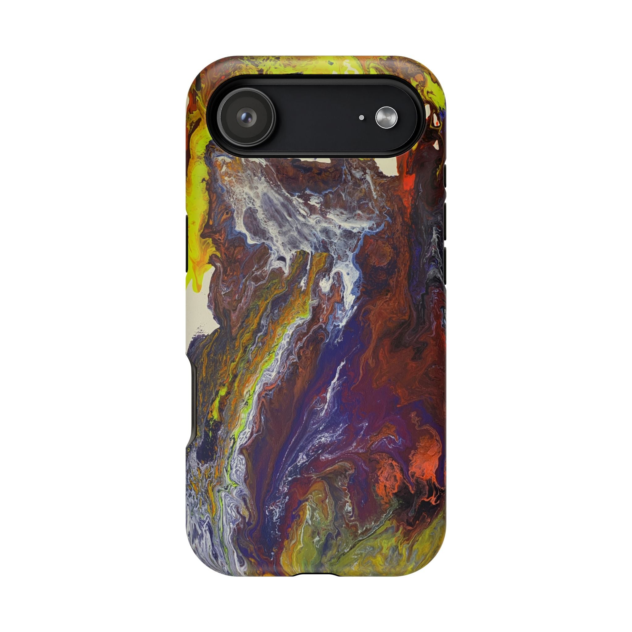 Lightwave Distortion X MagSafe iPhone Case – Abstract Art Design, Shockproof for iPhone 14–17 Pro & Pro Max