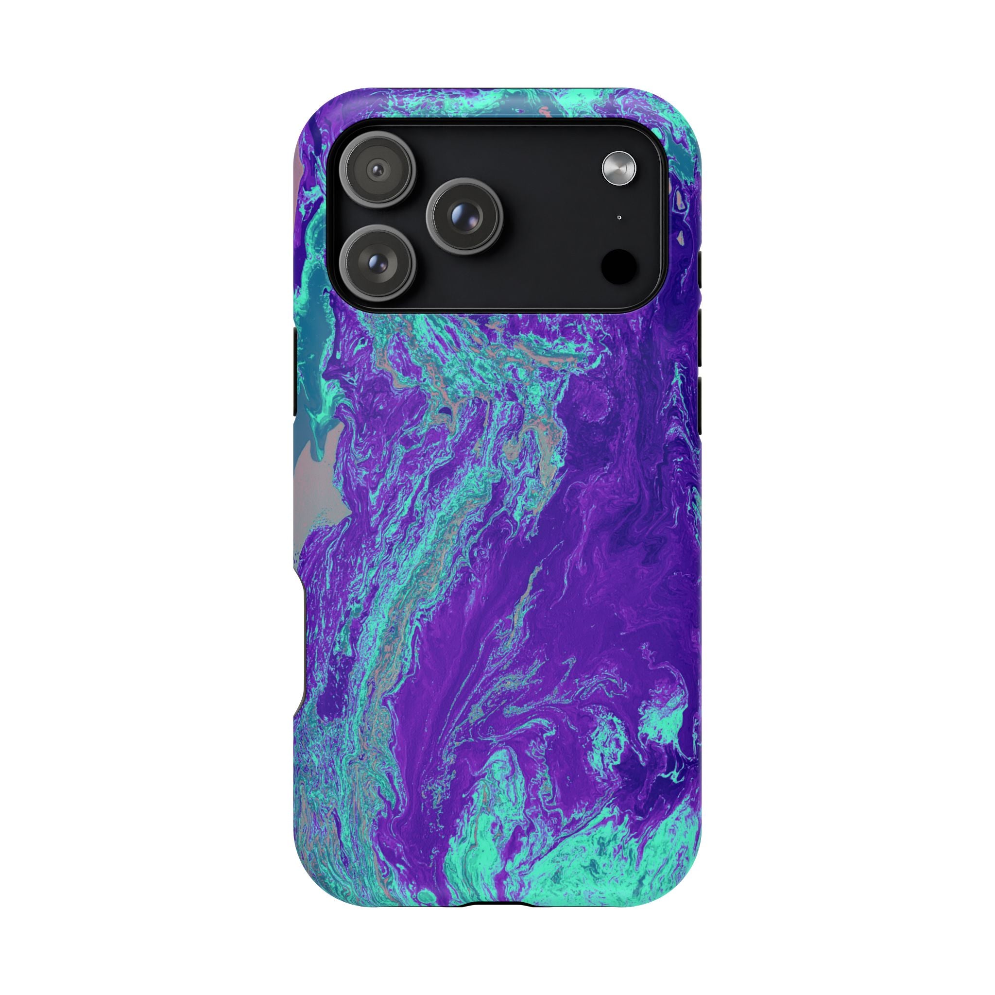 Polar Collapse X MagSafe iPhone Case – Abstract Art Design, Shockproof for iPhone 14–17 Pro & Pro Max