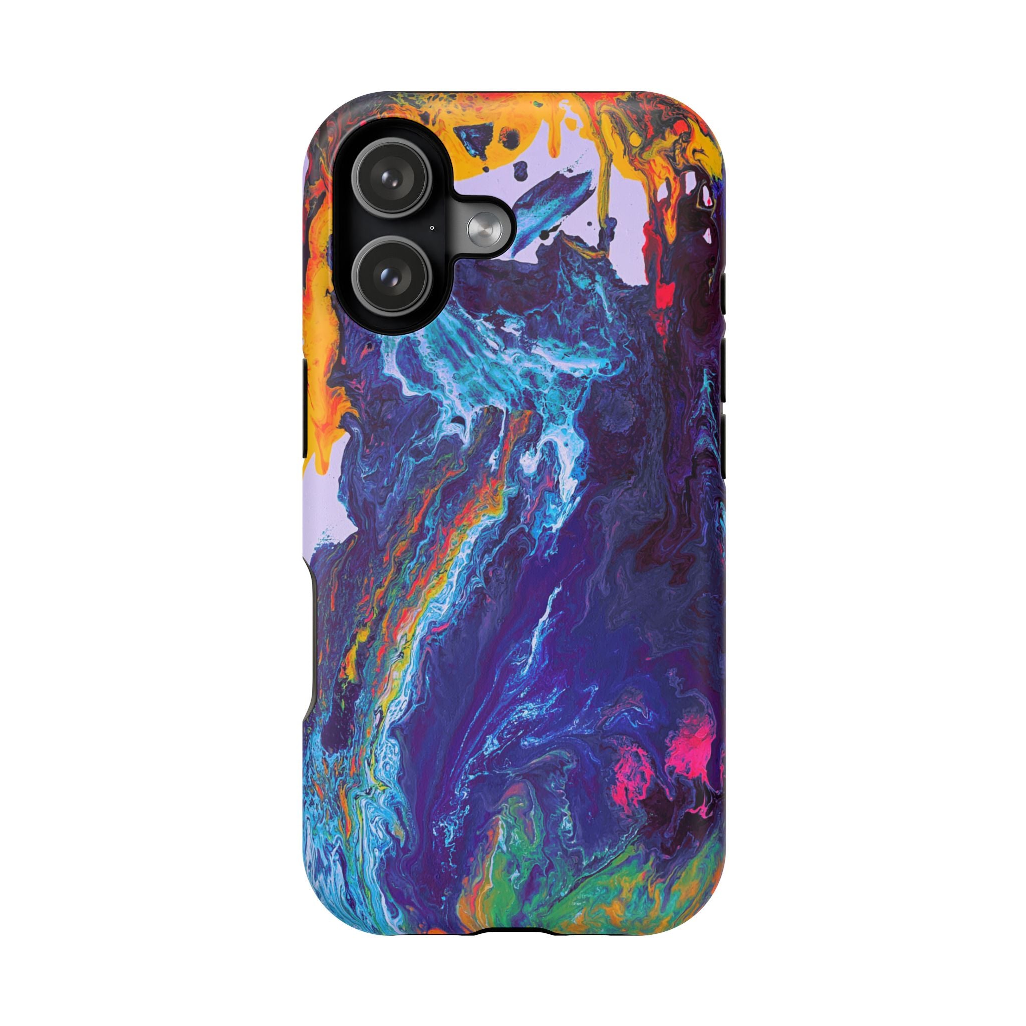 Wave Distortion X MagSafe iPhone Case – Abstract Art Design, Shockproof for iPhone 14–17 Pro & Pro Max