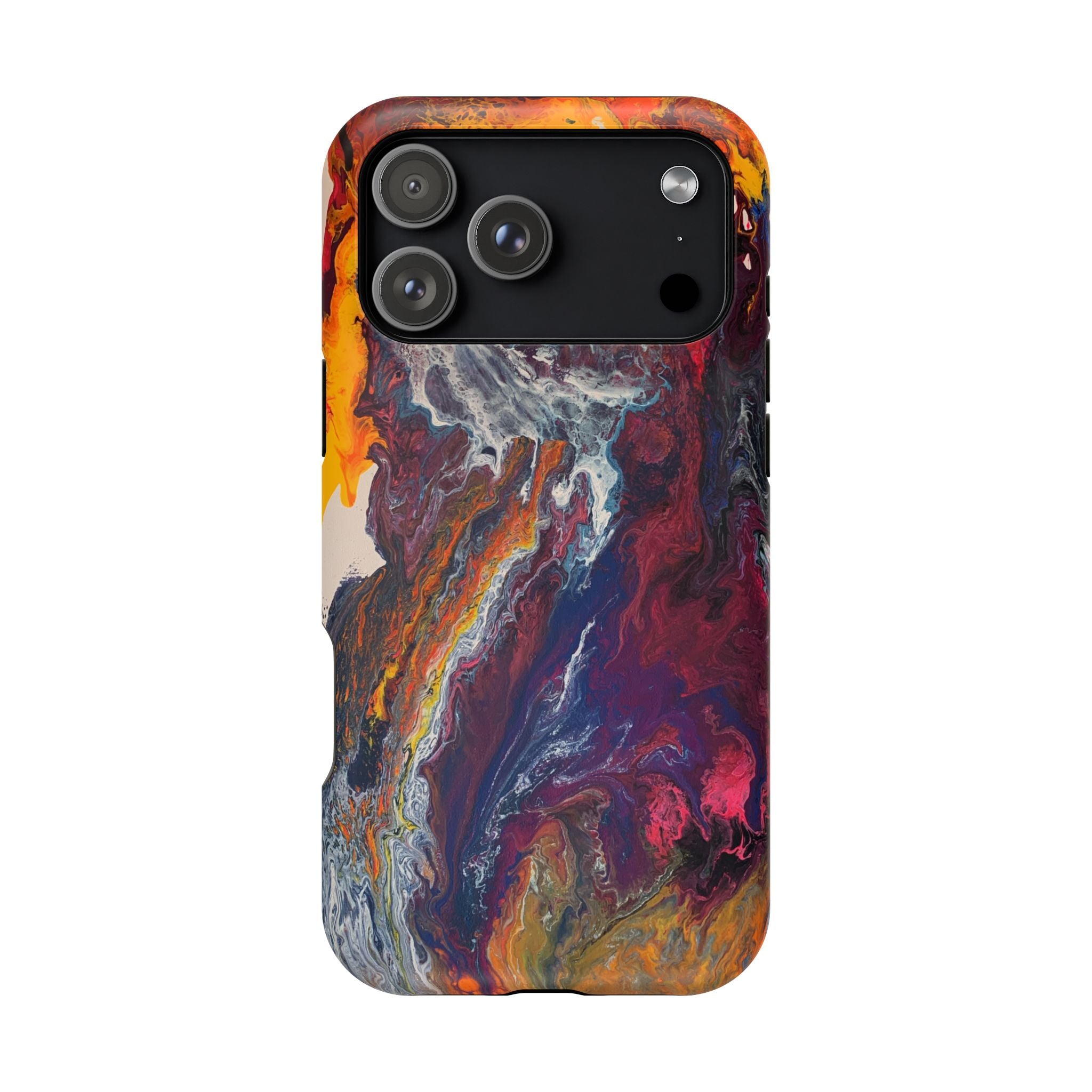 Color Reactor X MagSafe iPhone Case – Abstract Art Design, Shockproof for iPhone 14–17 Pro & Pro Max