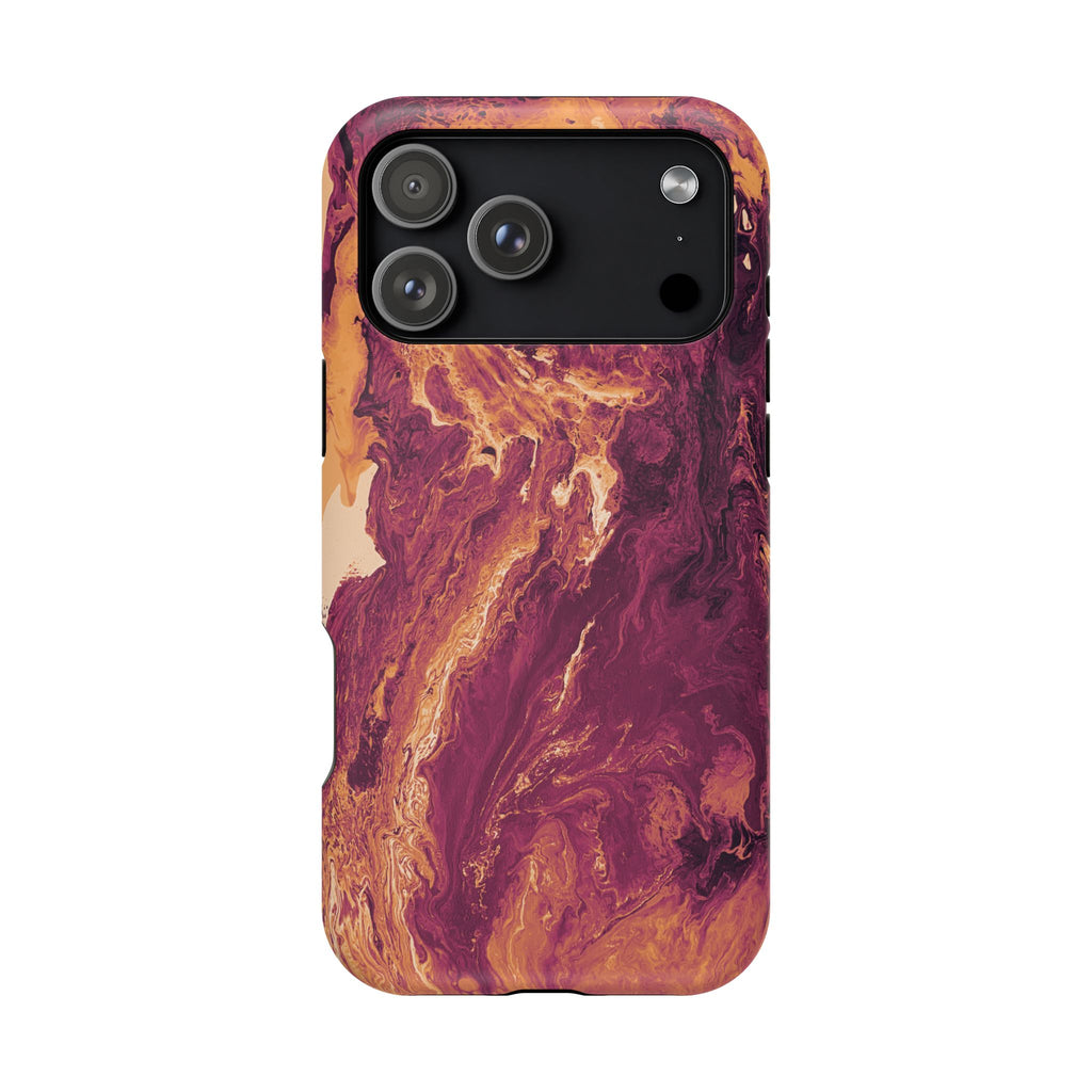 Sunburst Collapse X MagSafe iPhone Case – Abstract Art Design, Shockproof for iPhone 14–17 Pro & Pro Max