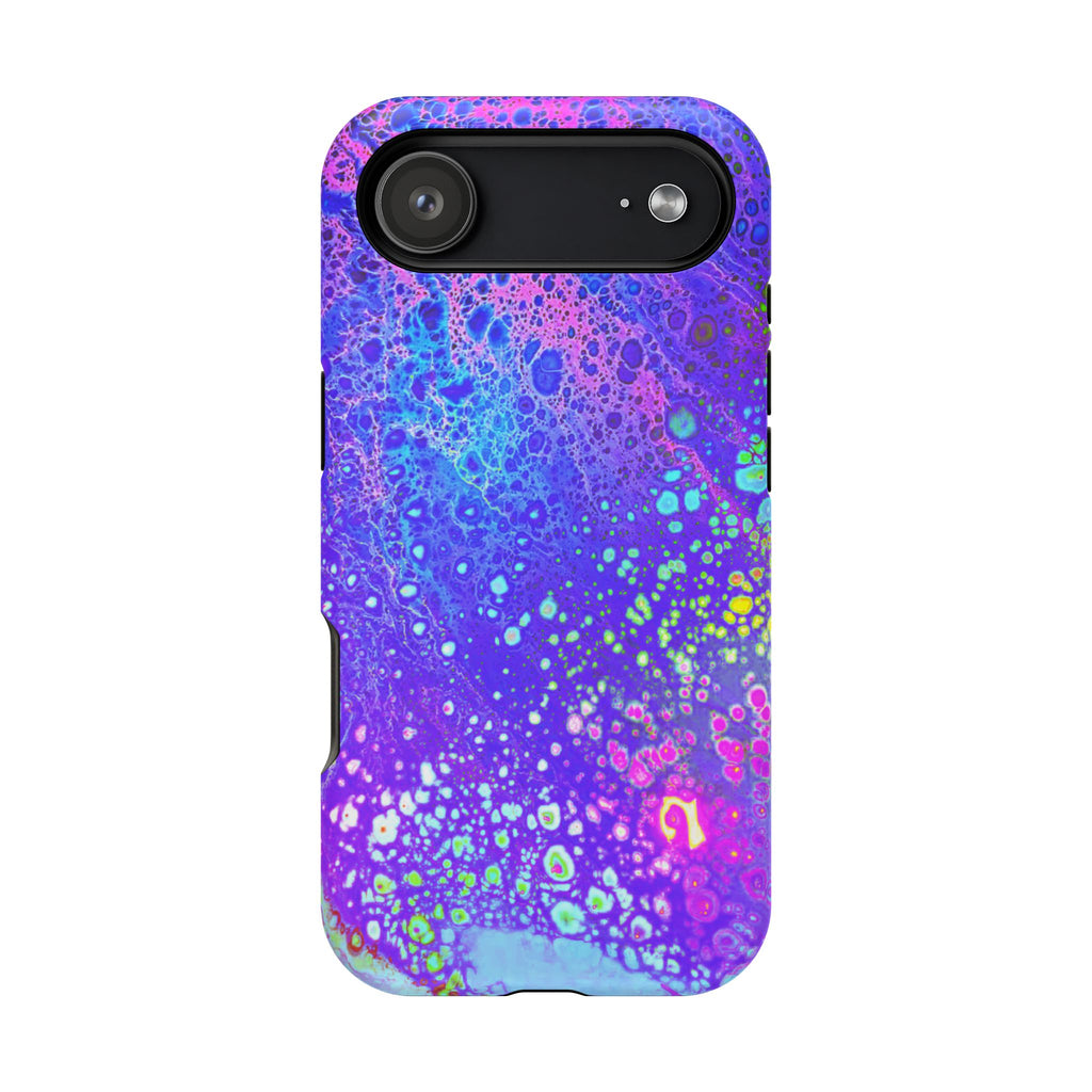 Electric Current MagSafe iPhone Case – Abstract Art Design, Shockproof for iPhone 14–17 Pro & Pro Max