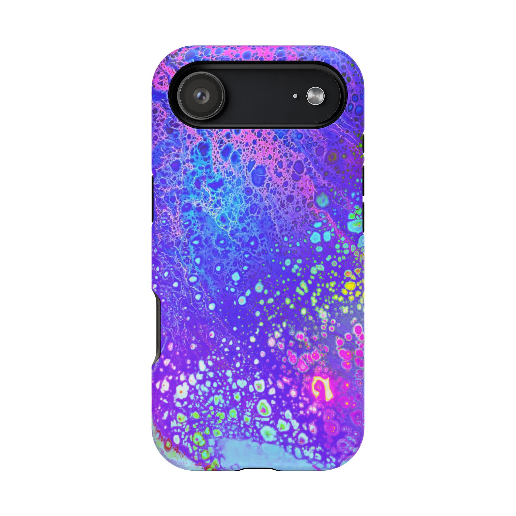 Electric Current MagSafe iPhone Case – Abstract Art Design, Shockproof for iPhone 14–17 Pro & Pro Max