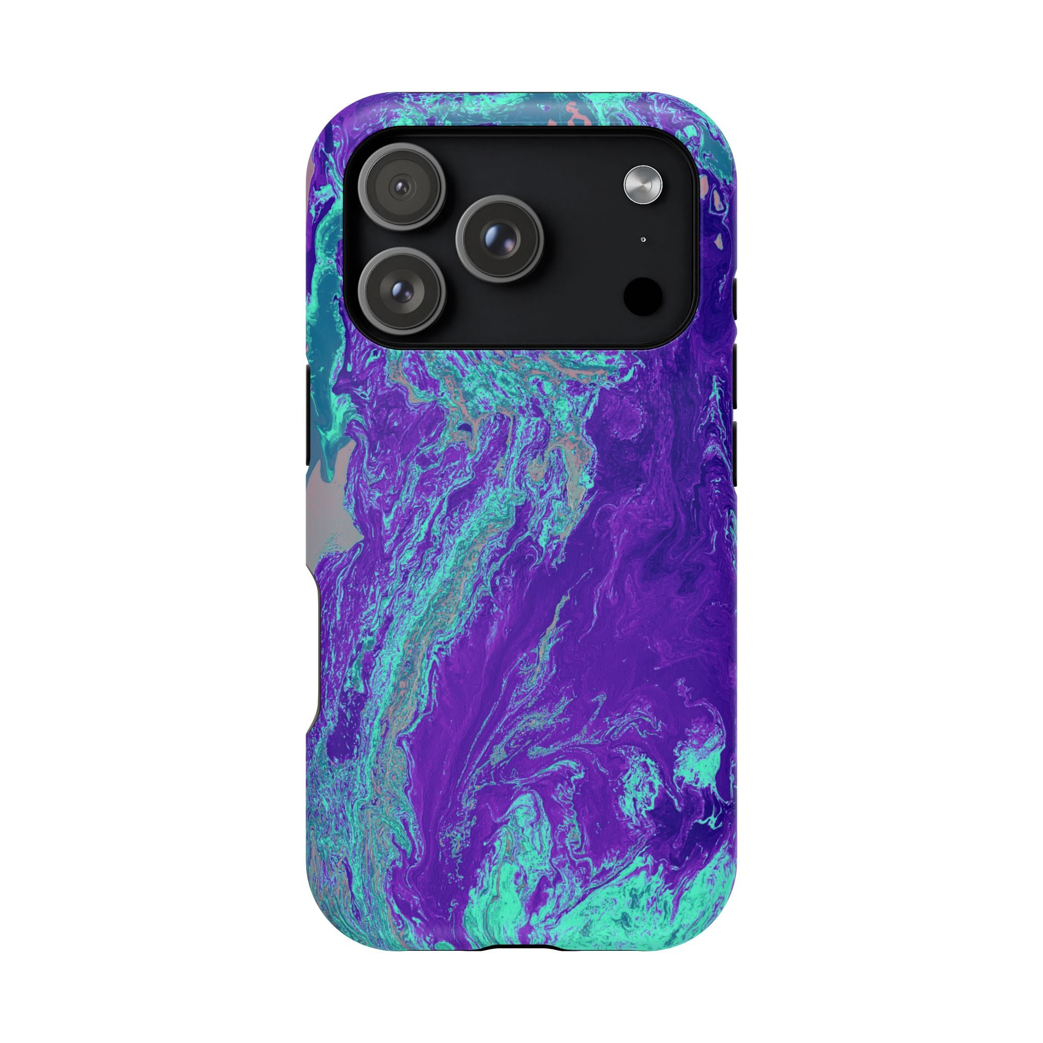 Polar Collapse X MagSafe iPhone Case – Abstract Art Design, Shockproof for iPhone 14–17 Pro & Pro Max