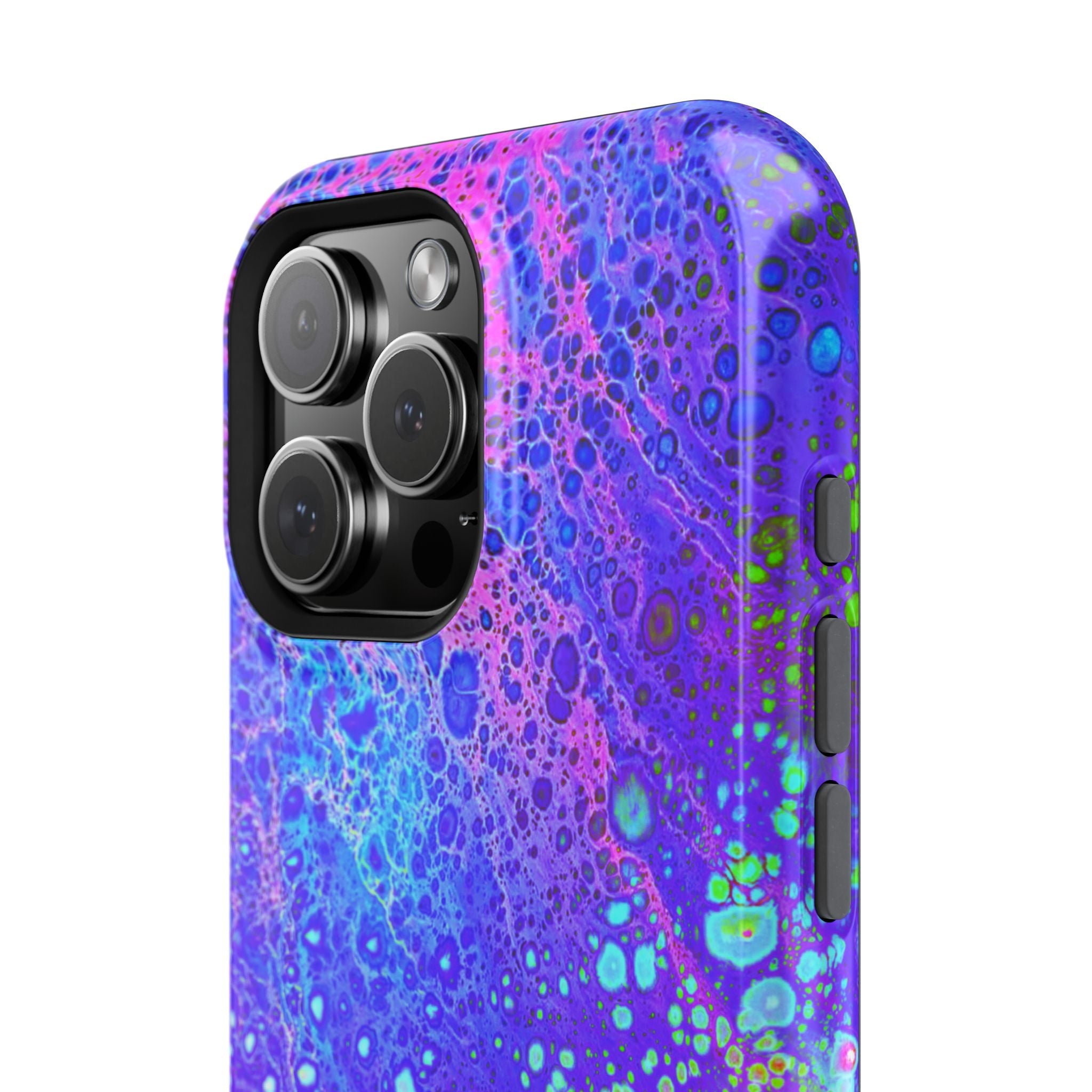 Electric Current MagSafe iPhone Case – Abstract Art Design, Shockproof for iPhone 14–17 Pro & Pro Max