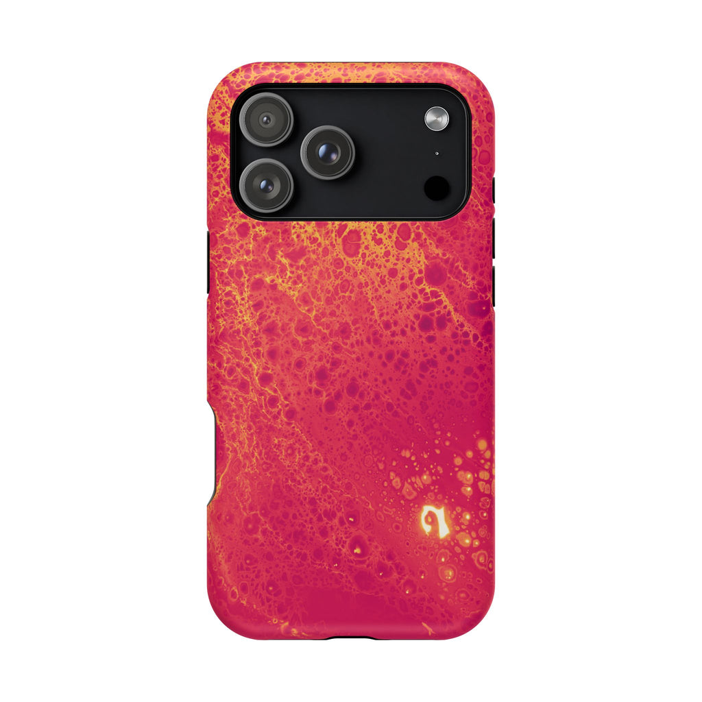Solar Bloom MagSafe iPhone Case – Abstract Art Design, Shockproof for iPhone 14–17 Pro & Pro Max