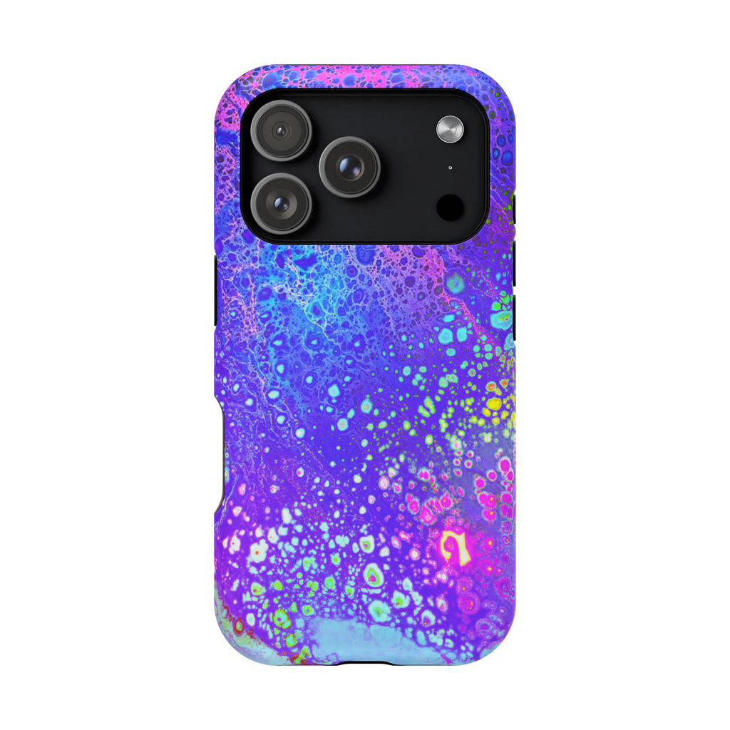 Electric Current MagSafe iPhone Case – Abstract Art Design, Shockproof for iPhone 14–17 Pro & Pro Max