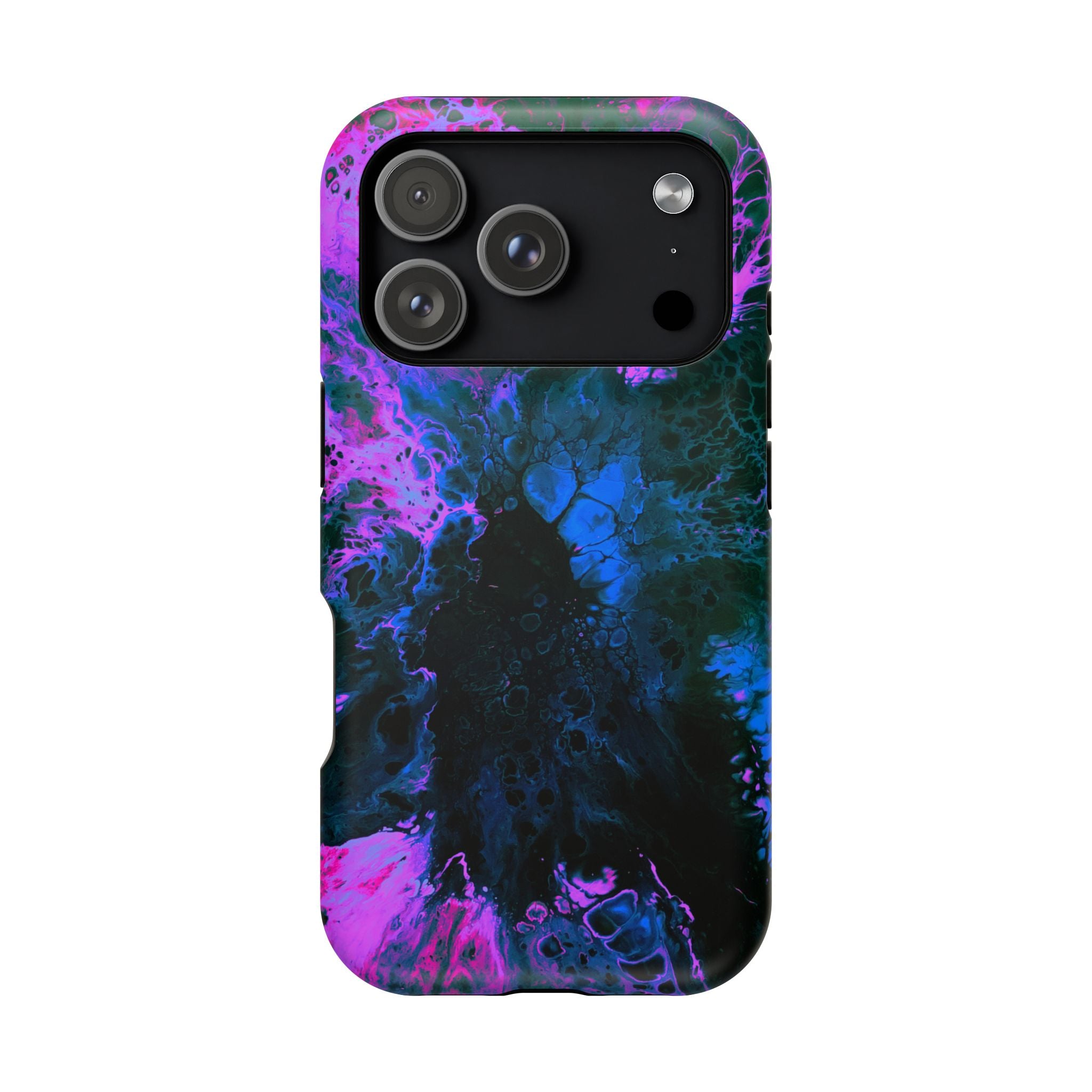 Ultraviolet Shock MagSafe iPhone Case – Abstract Art Design, Shockproof for iPhone 14–17 Pro & Pro Max