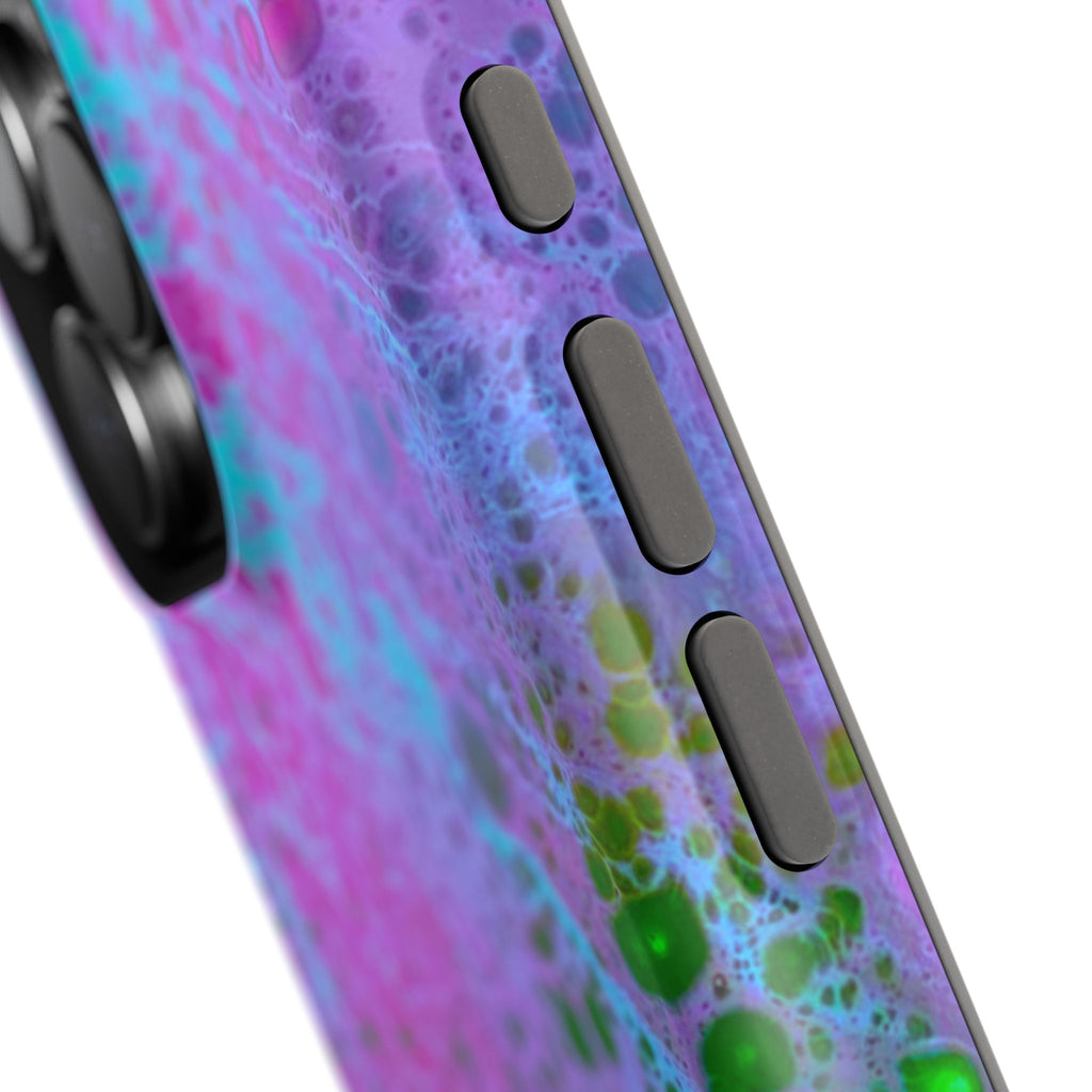 Whisper Flow MagSafe iPhone Case – Abstract Art Design, Shockproof for iPhone 14–17 Pro & Pro Max