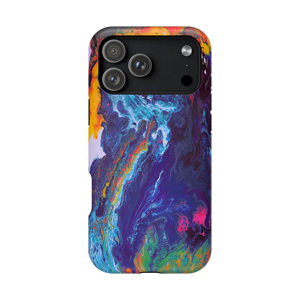 Wave Distortion X MagSafe iPhone Case – Abstract Art Design, Shockproof for iPhone 14–17 Pro & Pro Max