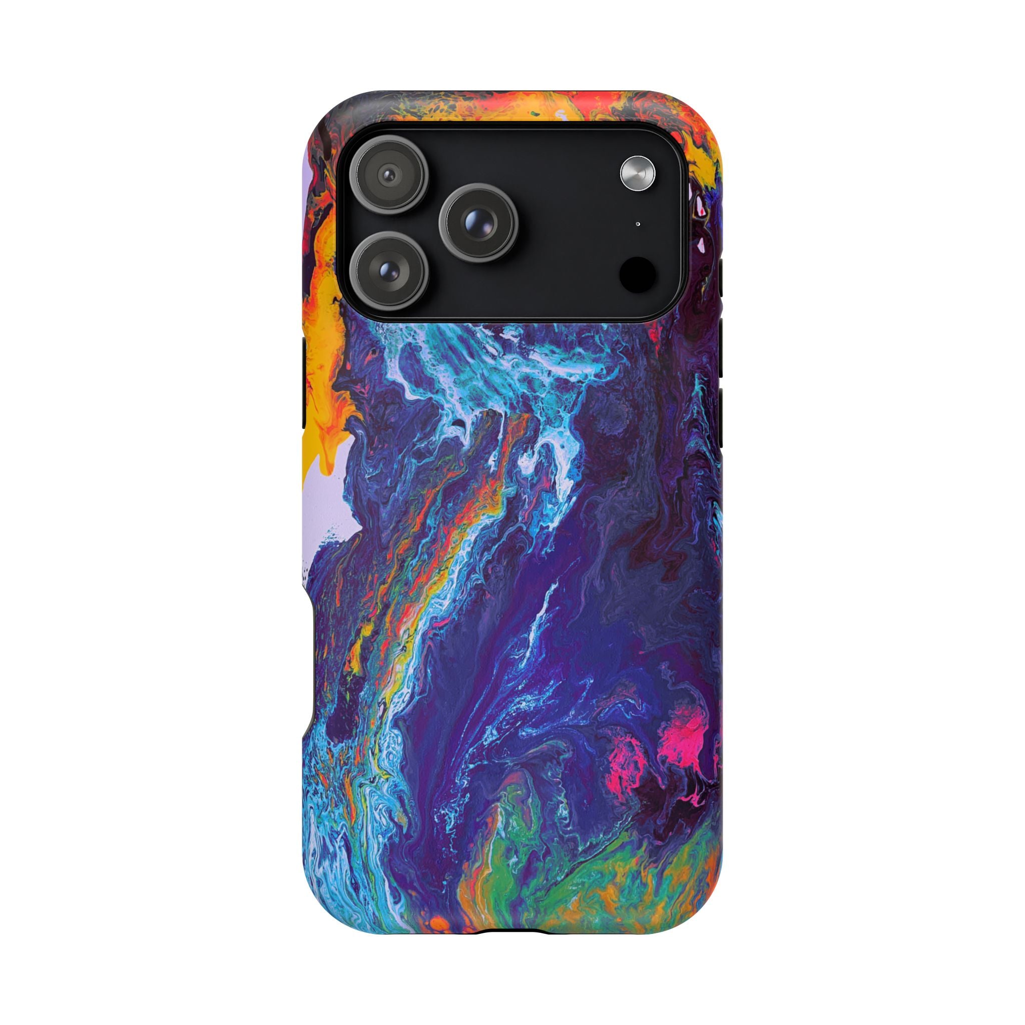 Wave Distortion X MagSafe iPhone Case – Abstract Art Design, Shockproof for iPhone 14–17 Pro & Pro Max