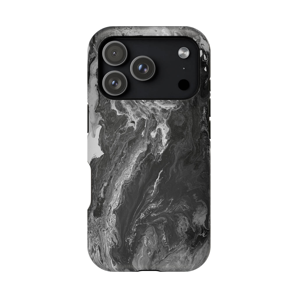 Noir Core X MagSafe iPhone Case – Abstract Art Design, Shockproof for iPhone 14–17 Pro & Pro Max