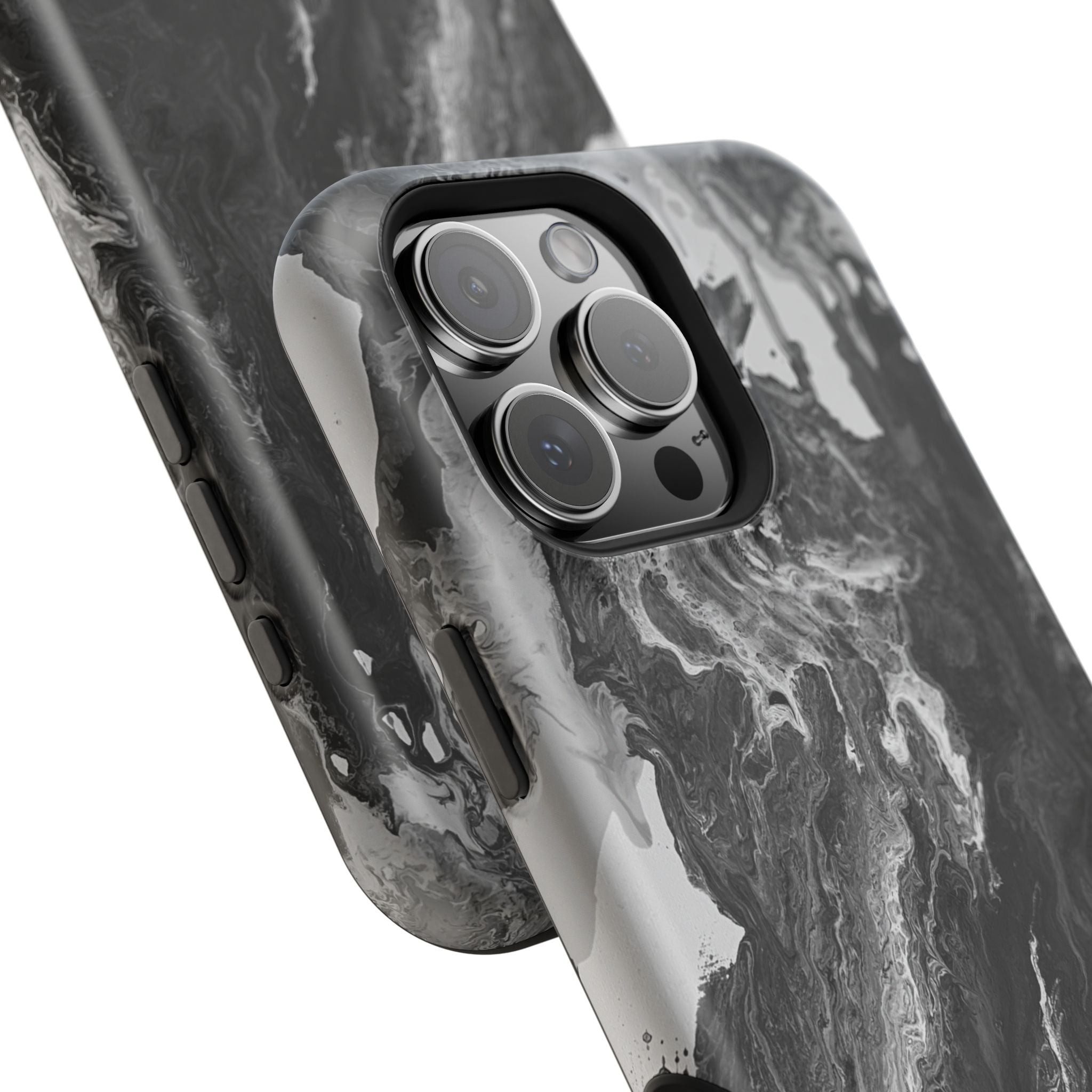Noir Core X MagSafe iPhone Case – Abstract Art Design, Shockproof for iPhone 14–17 Pro & Pro Max