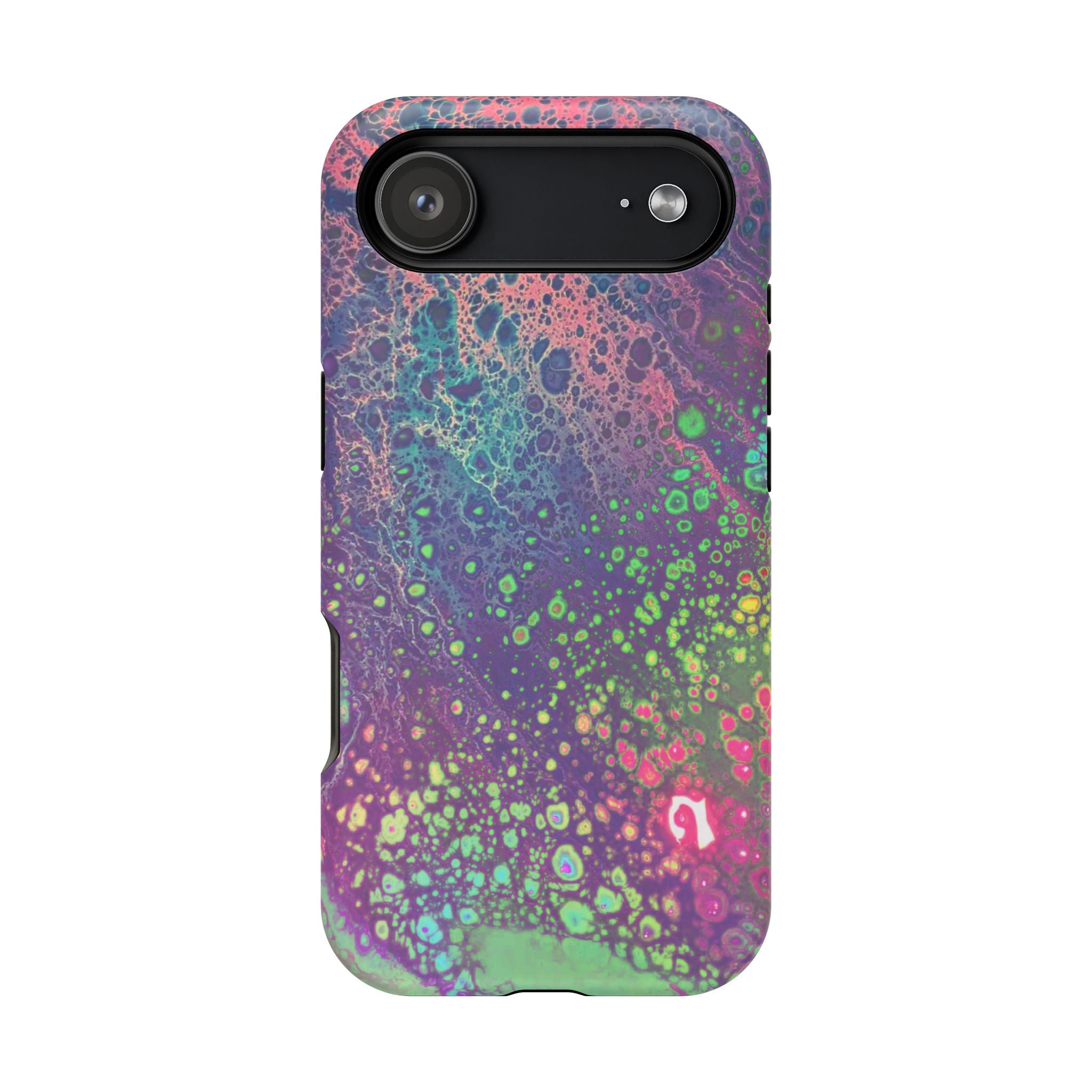 Glow Garden MagSafe iPhone Case – Abstract Art Design, Shockproof for iPhone 14–17 Pro & Pro Max
