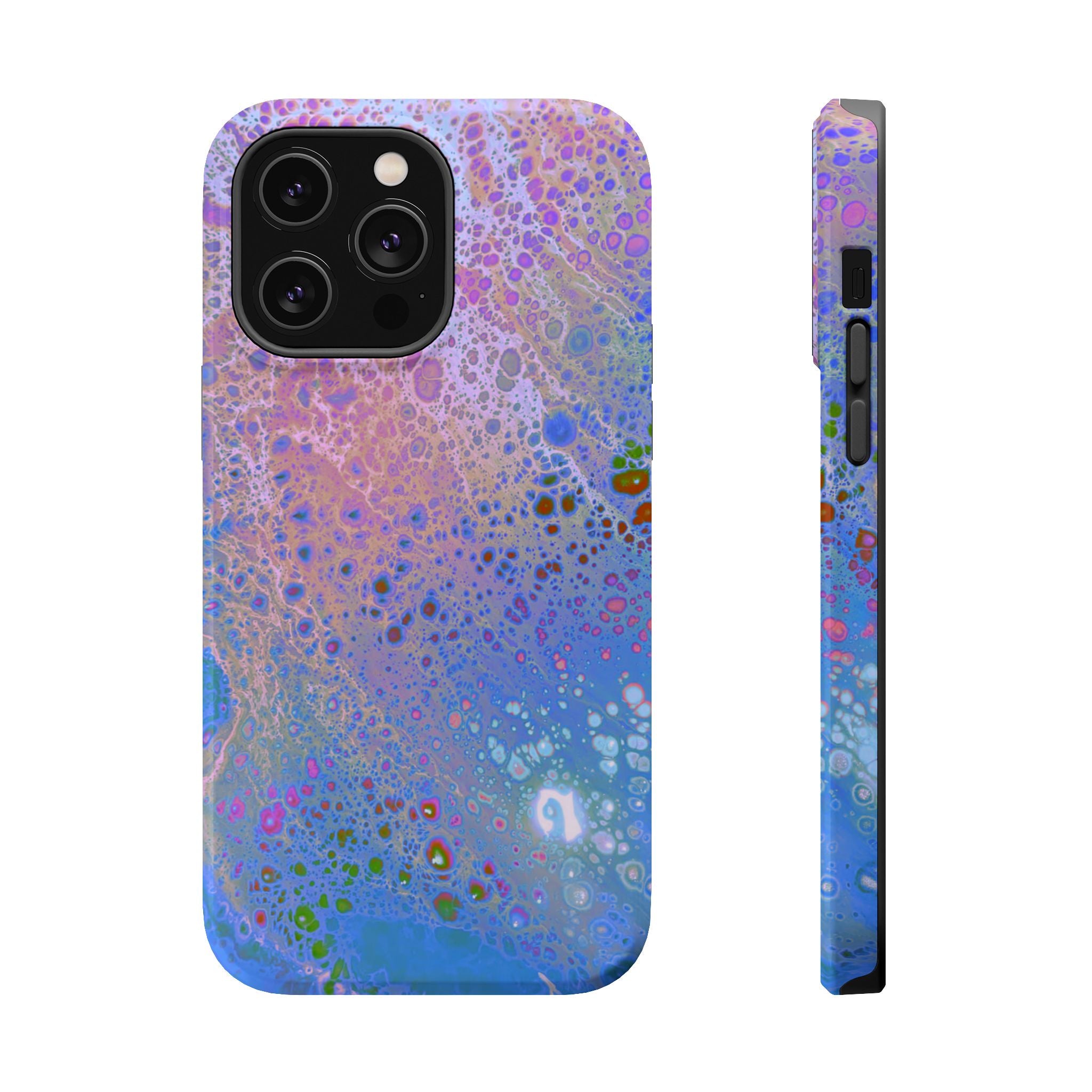 Frozen Vein MagSafe iPhone Case – Abstract Art Design, Shockproof for iPhone 14–17 Pro & Pro Max