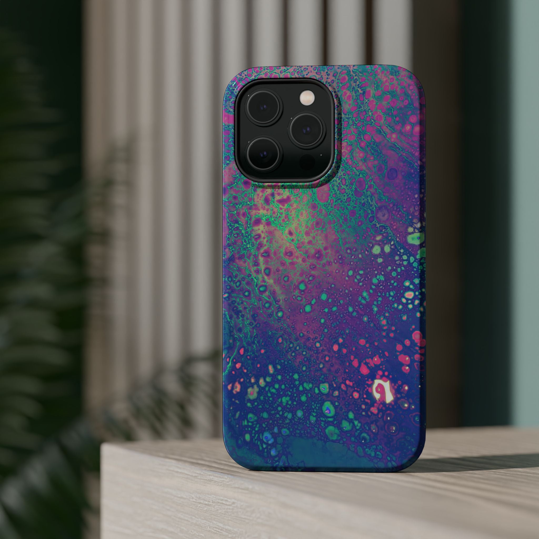 Universe Surge MagSafe iPhone Case – Abstract Art Design, Shockproof for iPhone 14–17 Pro & Pro Max