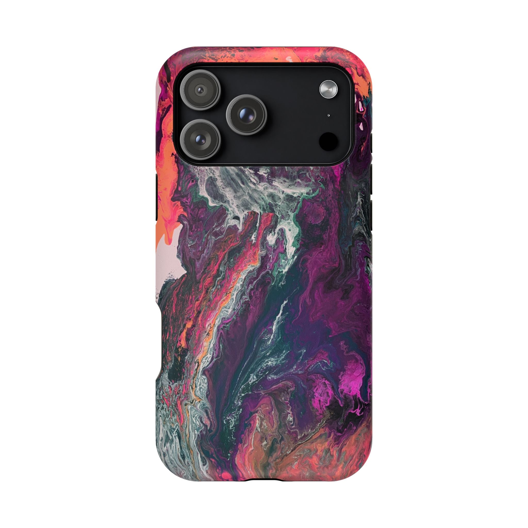 Colorwave Distortion X MagSafe iPhone Case – Abstract Art Design, Shockproof for iPhone 14–17 Pro & Pro Max