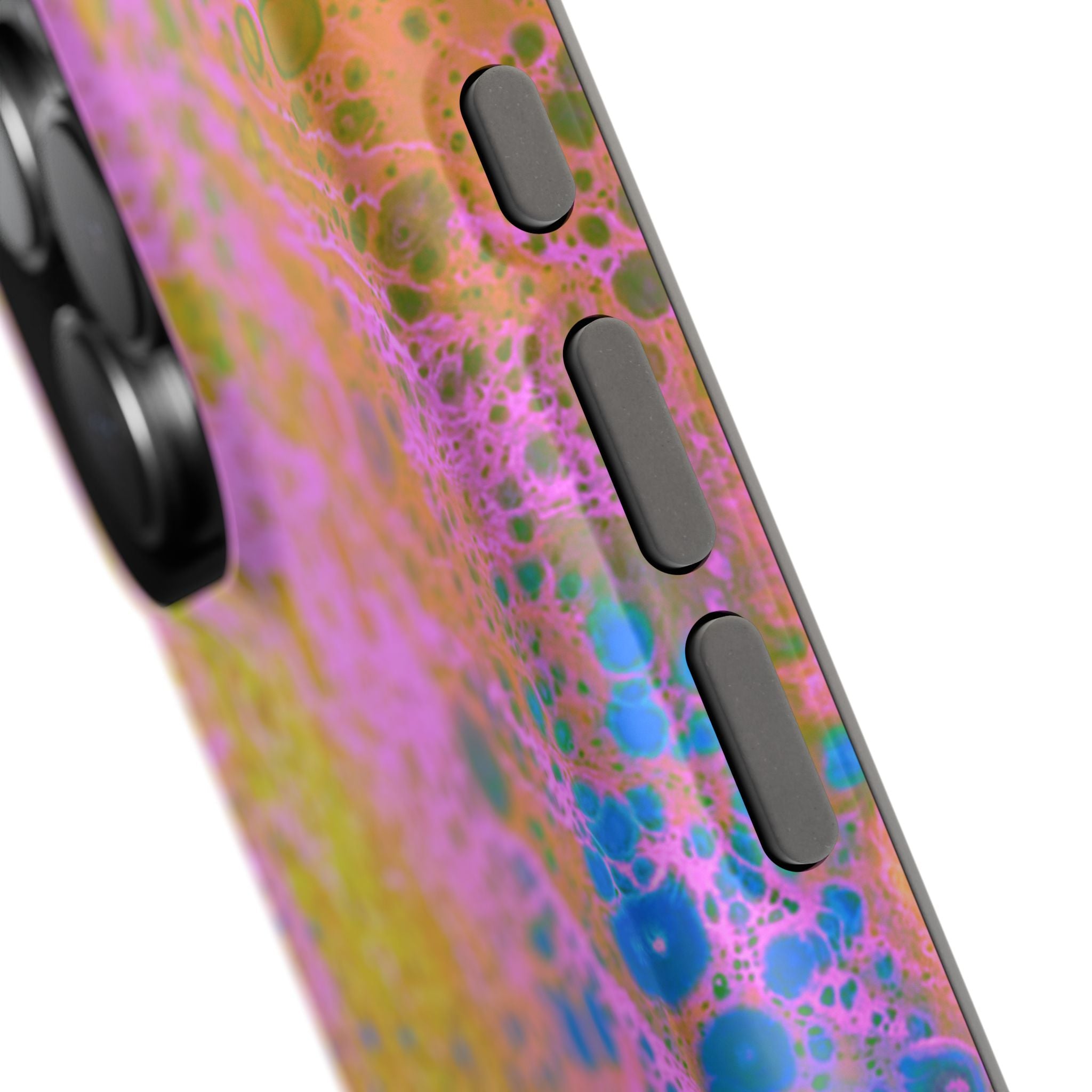 Spectral Distortion MagSafe iPhone Case – Abstract Art Design, Shockproof for iPhone 14–17 Pro & Pro Max