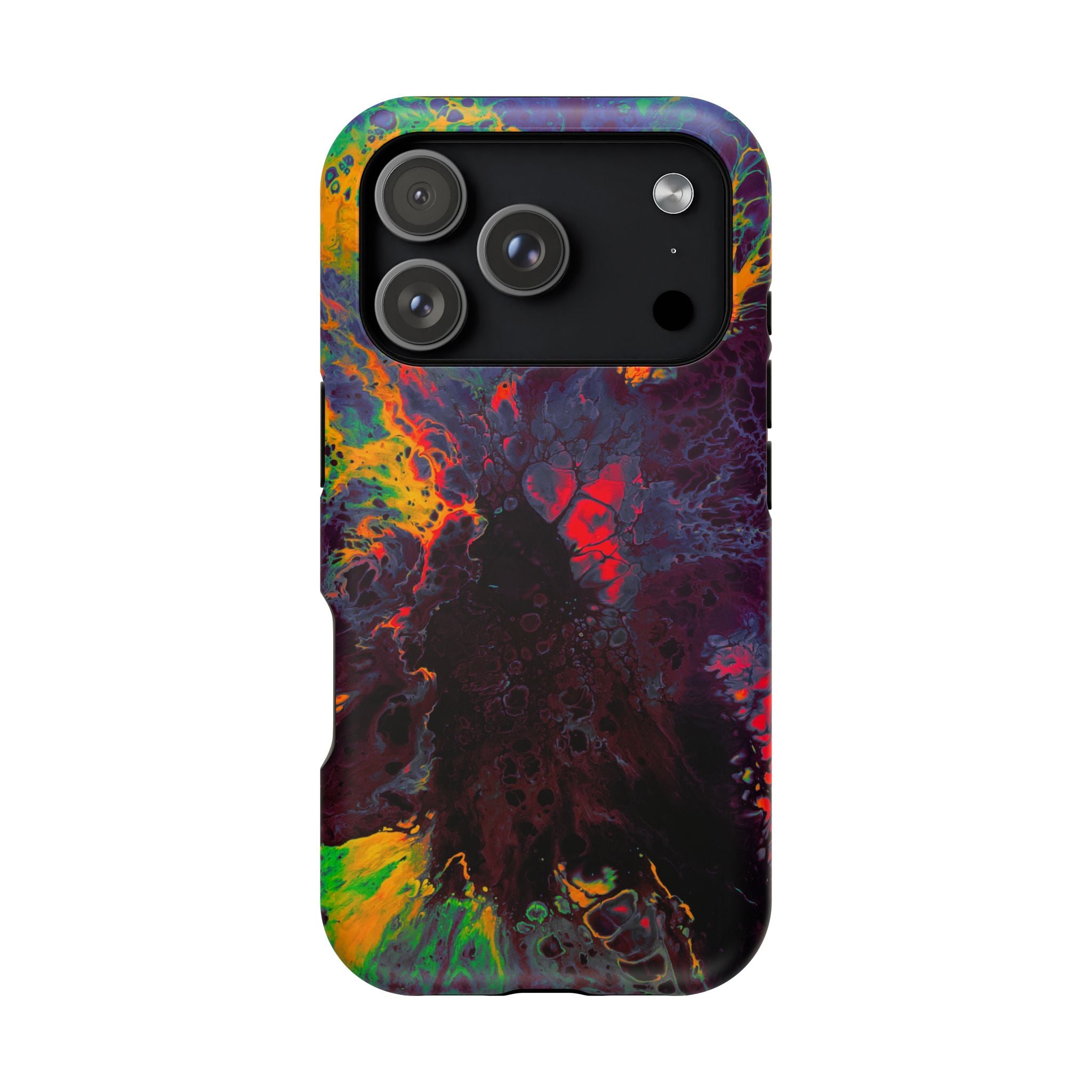 Fusion Collapse MagSafe iPhone Case – Abstract Art Design, Shockproof for iPhone 14–17 Pro & Pro Max