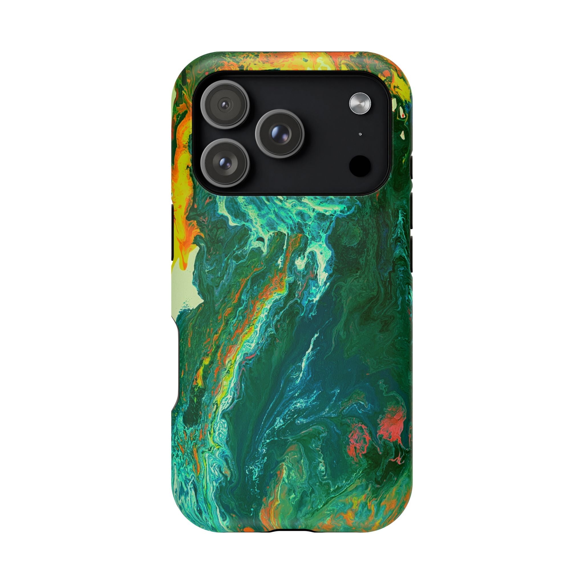 Radioactive Core X MagSafe iPhone Case – Abstract Art Design, Shockproof for iPhone 14–17 Pro & Pro Max
