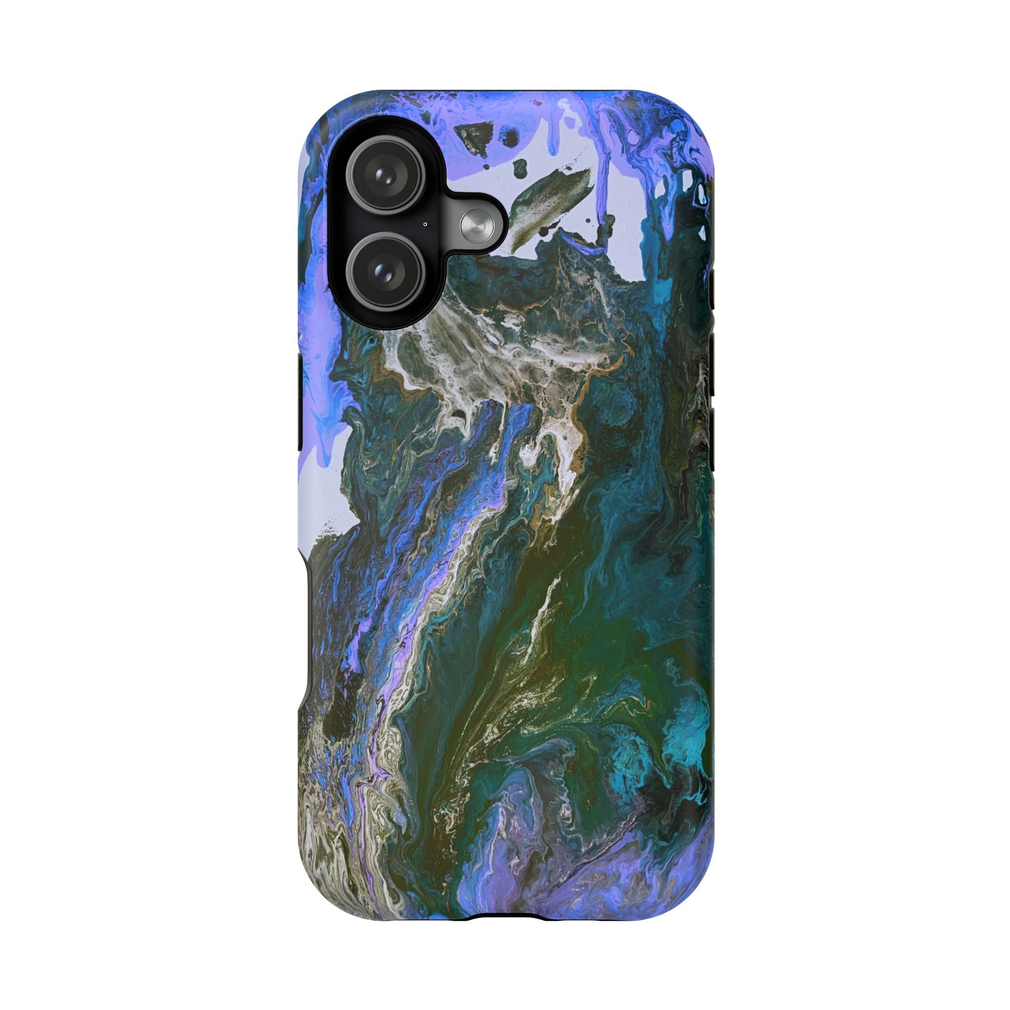Liquid Depth X MagSafe iPhone Case – Abstract Art Design, Shockproof for iPhone 14–17 Pro & Pro Max