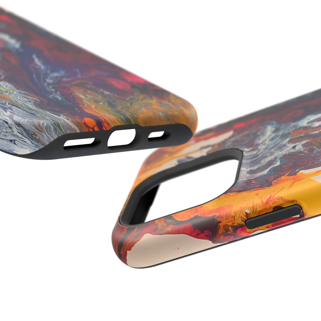 Color Reactor X MagSafe iPhone Case – Abstract Art Design, Shockproof for iPhone 14–17 Pro & Pro Max