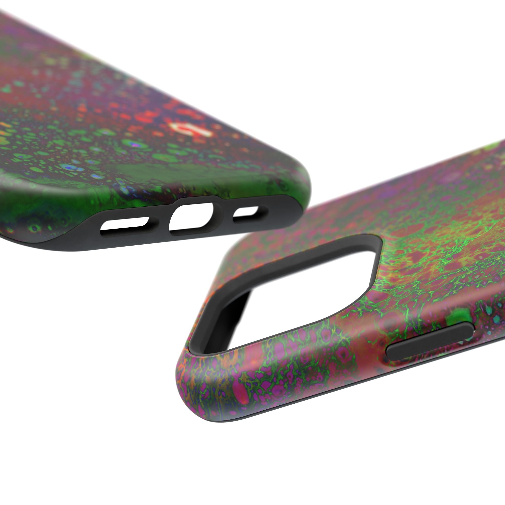 Dark Biolume MagSafe iPhone Case – Abstract Art Design, Shockproof for iPhone 14–17 Pro & Pro Max