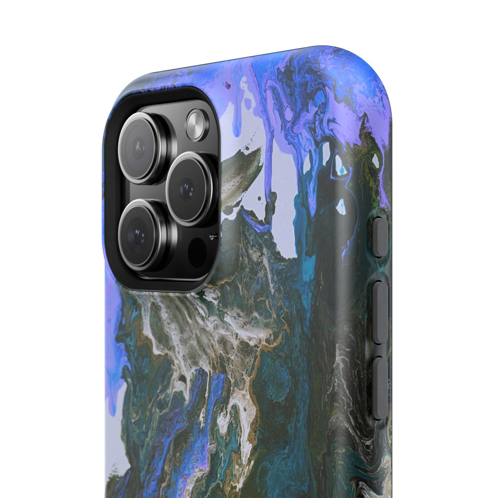 Liquid Depth X MagSafe iPhone Case – Abstract Art Design, Shockproof for iPhone 14–17 Pro & Pro Max