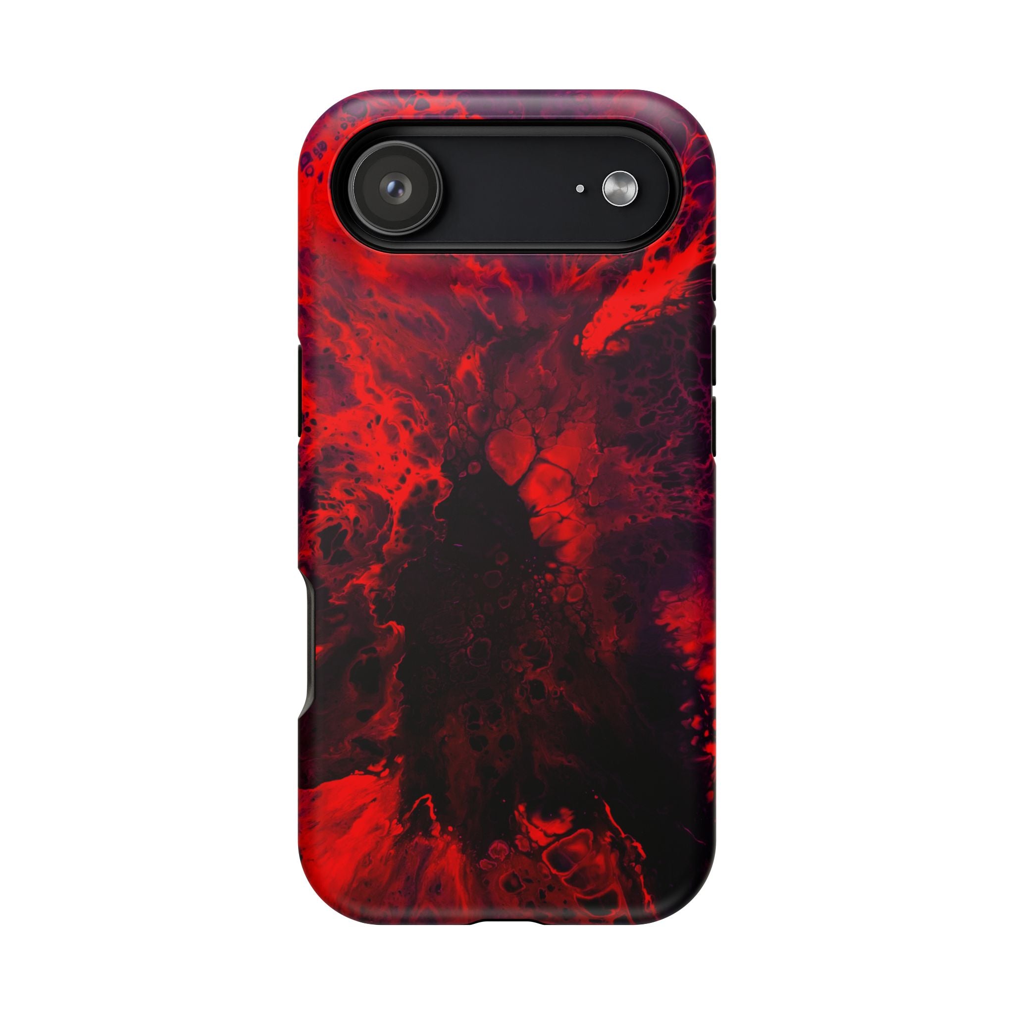 Bloodflare MagSafe iPhone Case – Abstract Art Design, Shockproof for iPhone 14–17 Pro & Pro Max