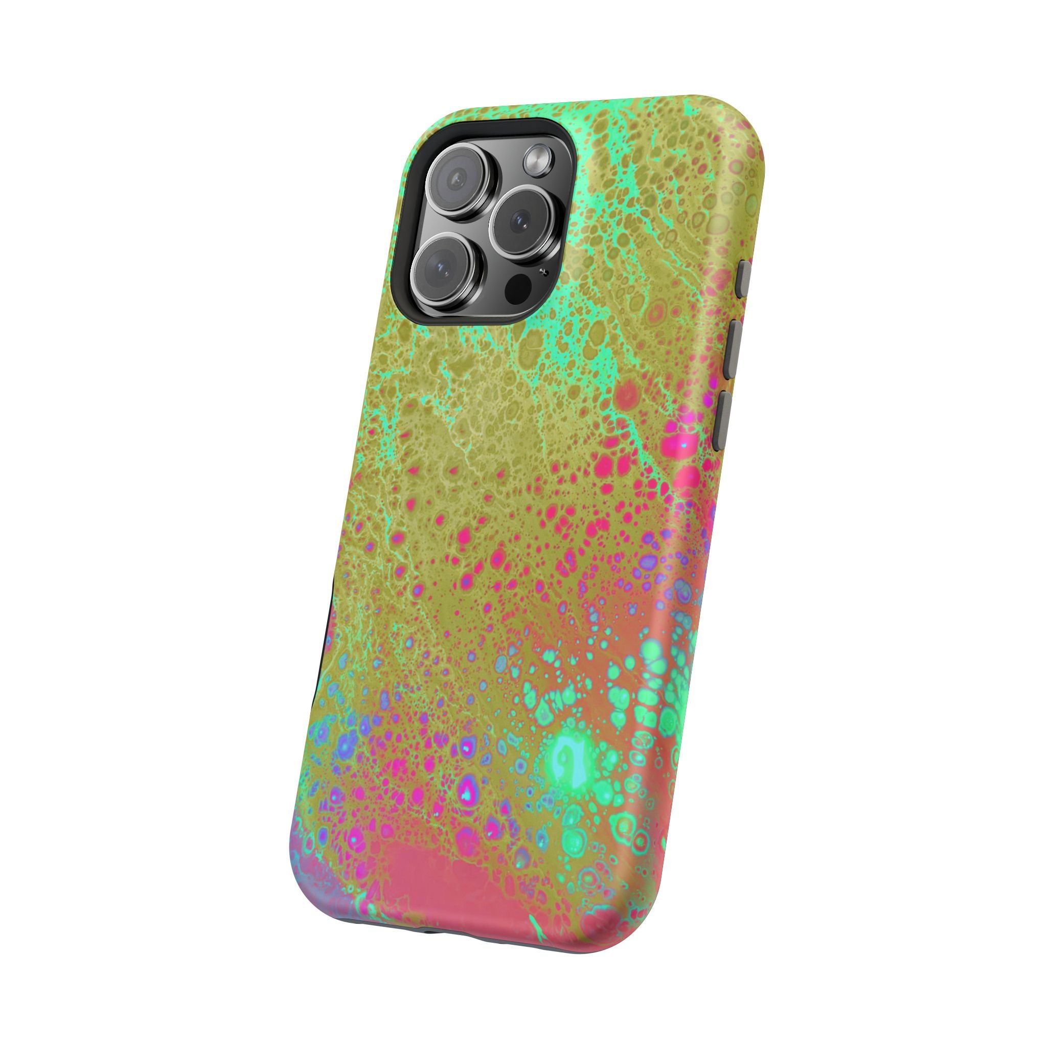 Orbit Pulse MagSafe iPhone Case – Abstract Art Design, Shockproof for iPhone 14–17 Pro & Pro Max