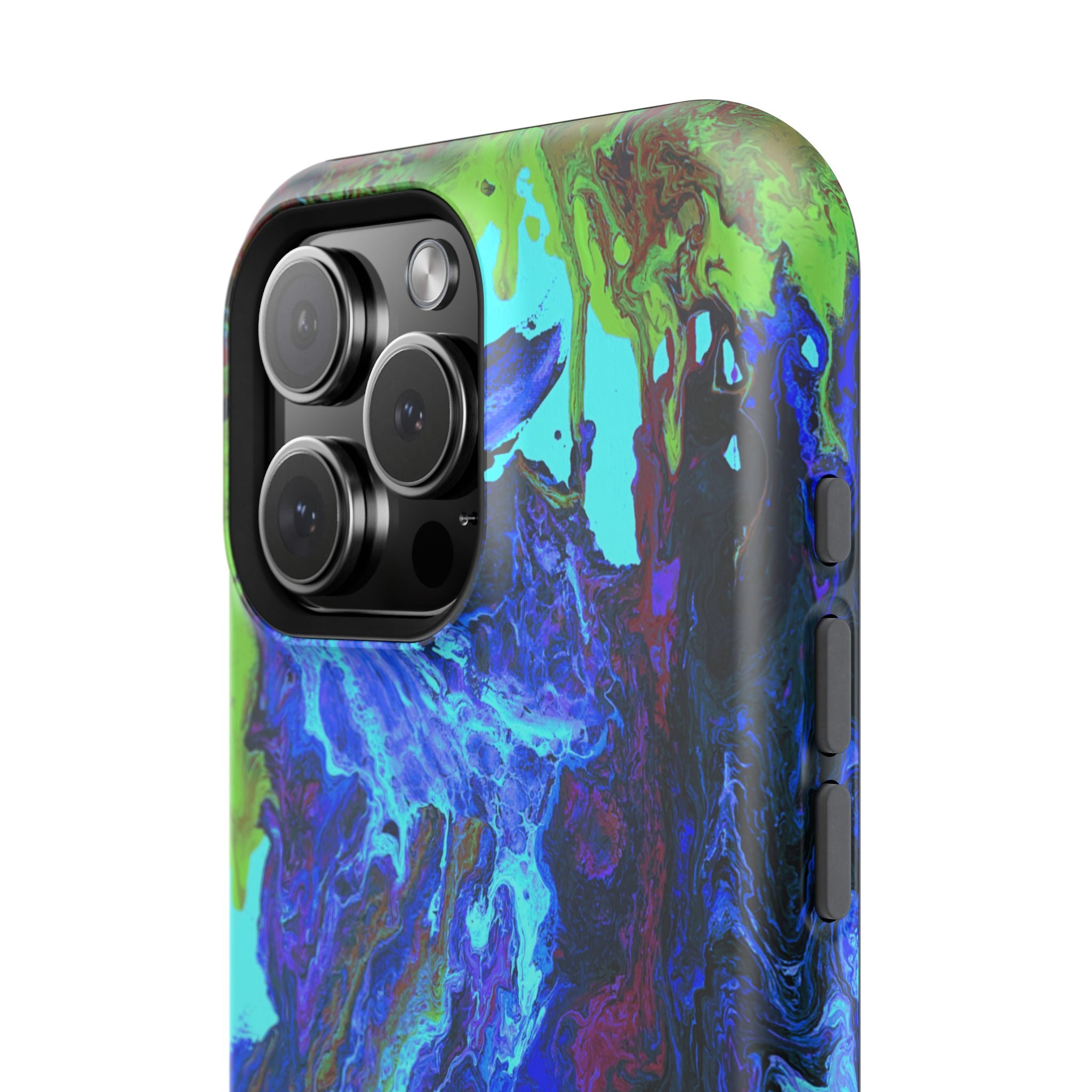 Glacial Core X MagSafe iPhone Case – Abstract Art Design, Shockproof for iPhone 14–17 Pro & Pro Max