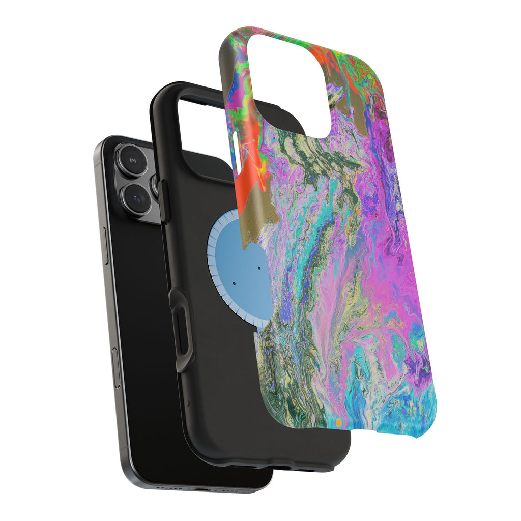 Spectrum Surge X MagSafe iPhone Case – Abstract Art Design, Shockproof for iPhone 14–17 Pro & Pro Max