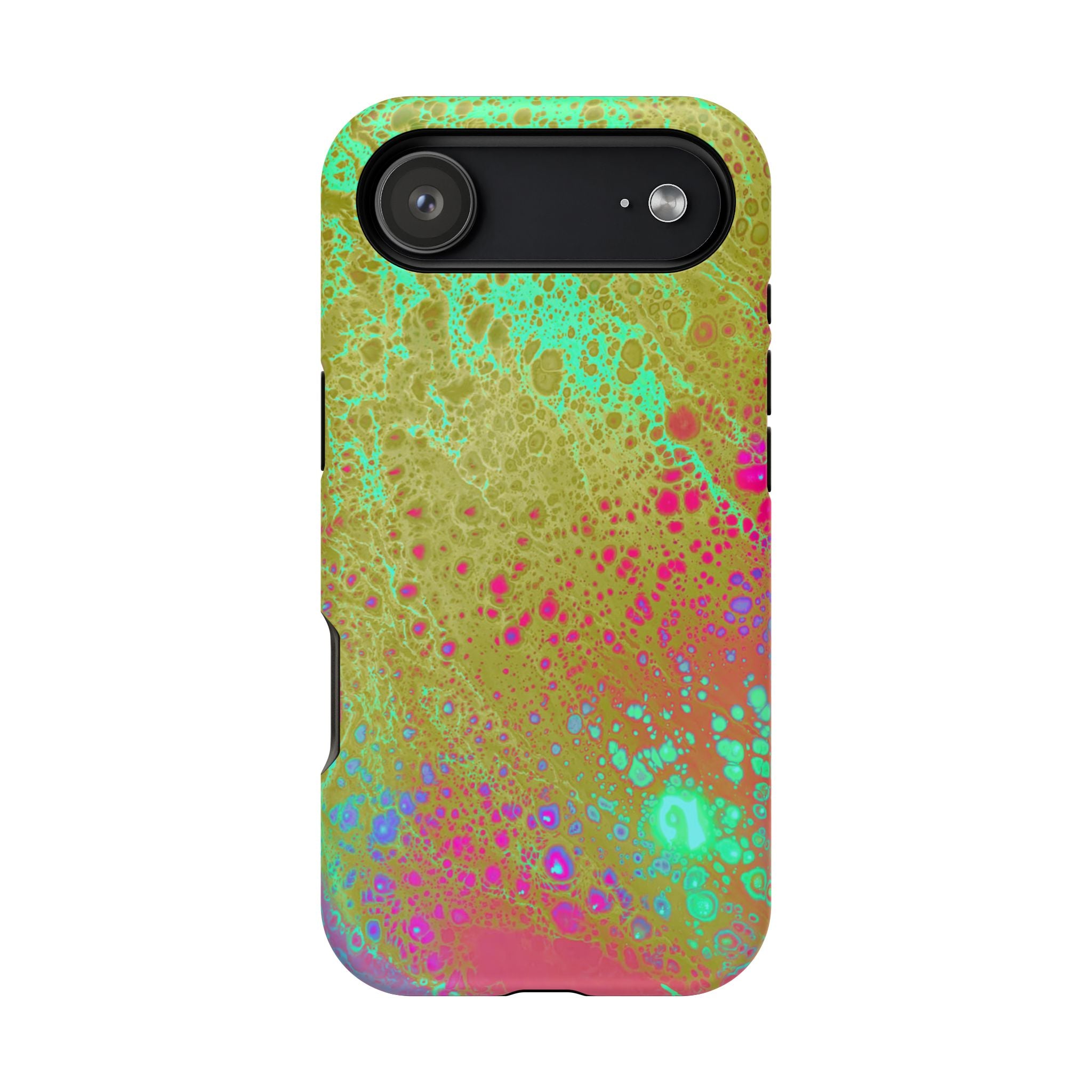 Orbit Pulse MagSafe iPhone Case – Abstract Art Design, Shockproof for iPhone 14–17 Pro & Pro Max